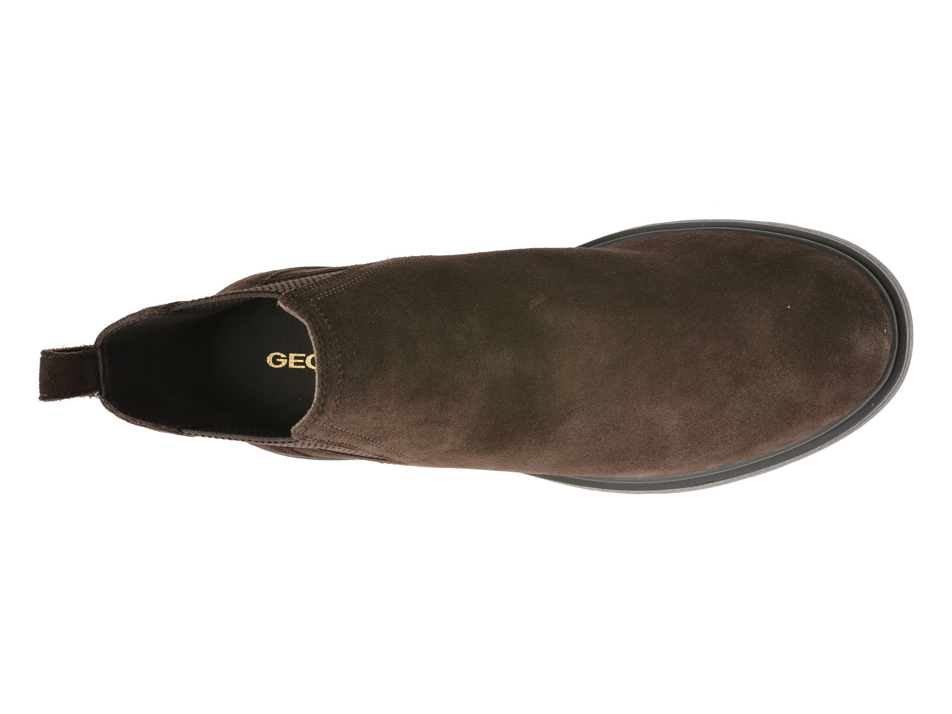 Ghete GEOX maro, U36D1C, din piele intoarsa