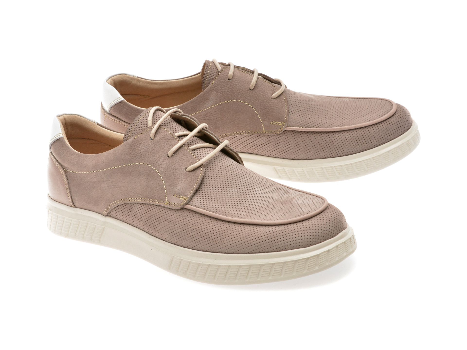 Pantofi OTTER gri, 4193, din nabuc