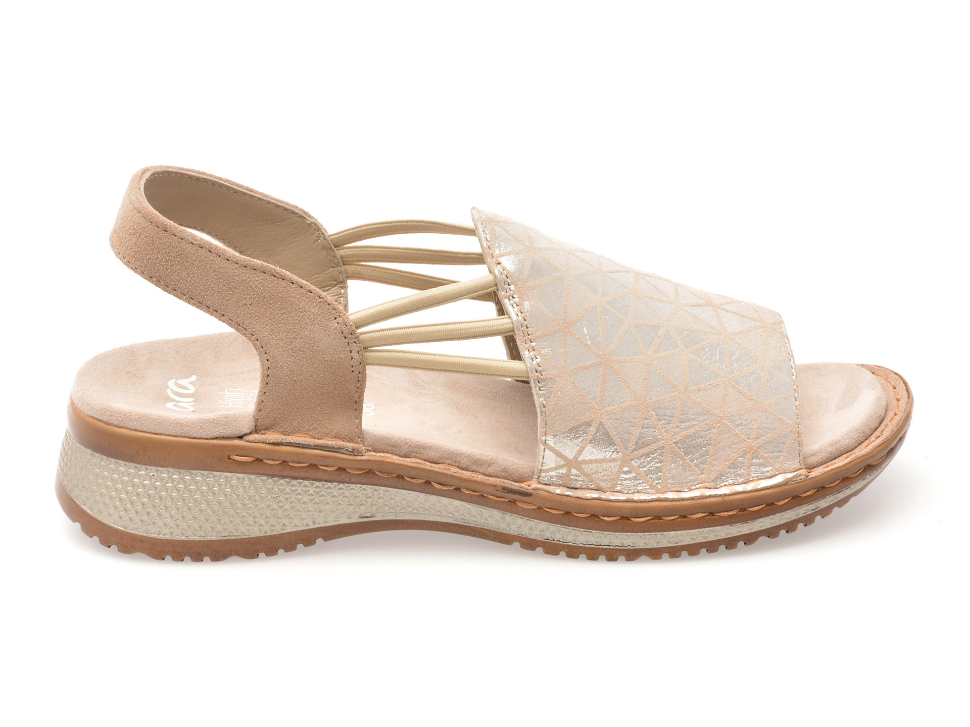 Sandale ARA gri, 29005, din piele intoarsa