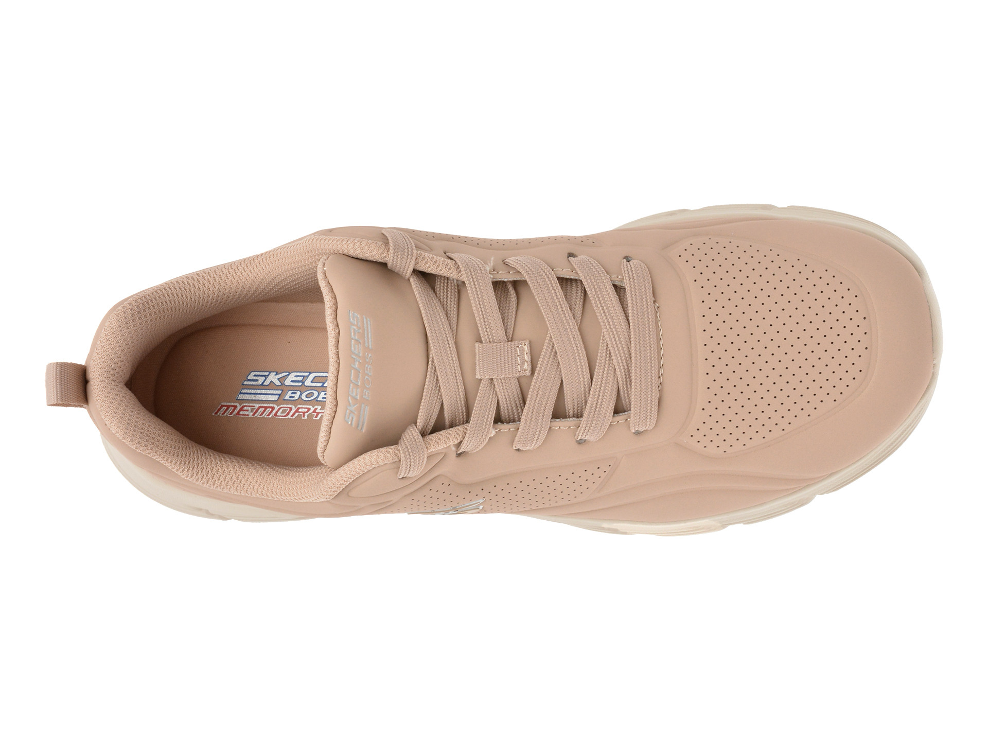 Pantofi sport SKECHERS nude, BOBS B FLEX LO, din piele ecologica