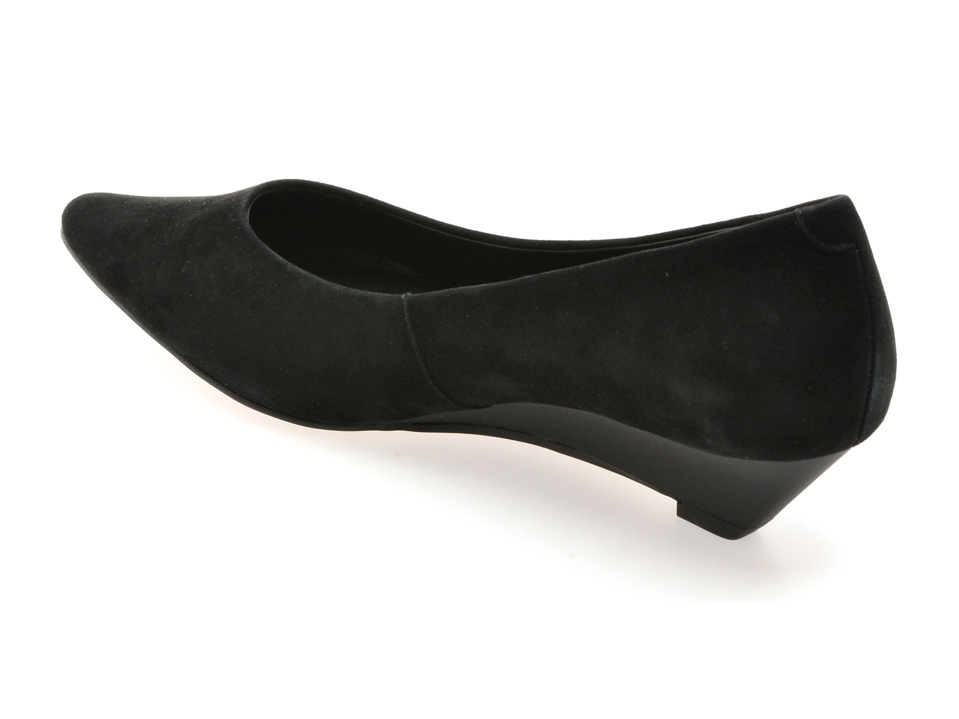 Pantofi EPICA negri, B232, din piele intoarsa