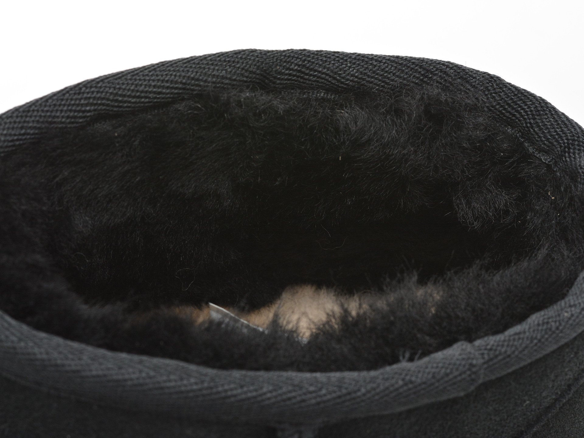 Ghete UGG negre, CLASSIC ULTRA MINI, din piele intoarsa