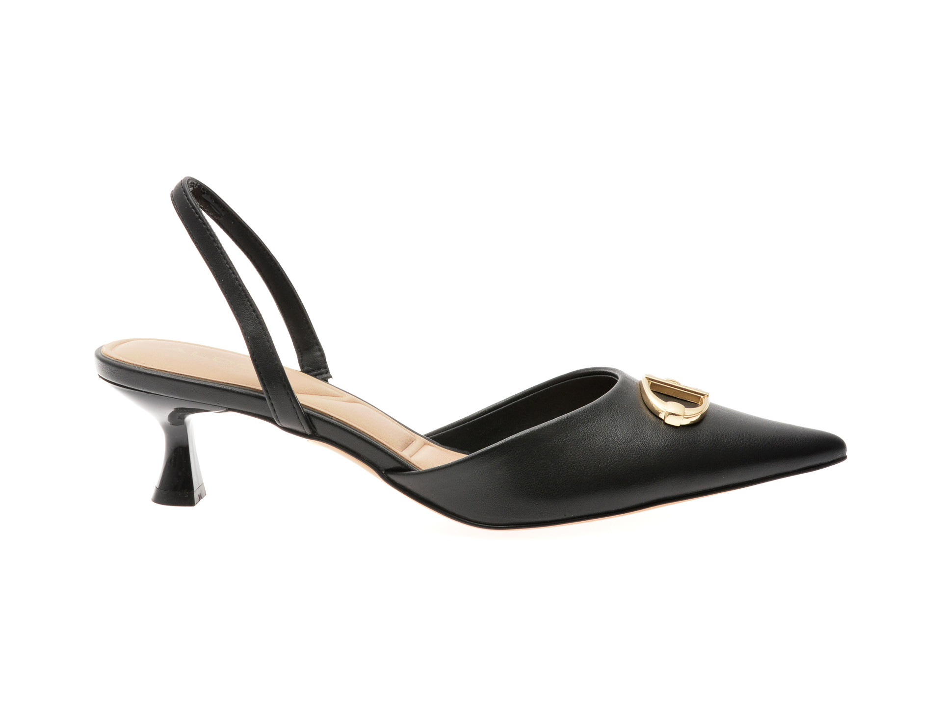 Pantofi eleganti ALDO negri, DELICATE 001, din piele ecologica