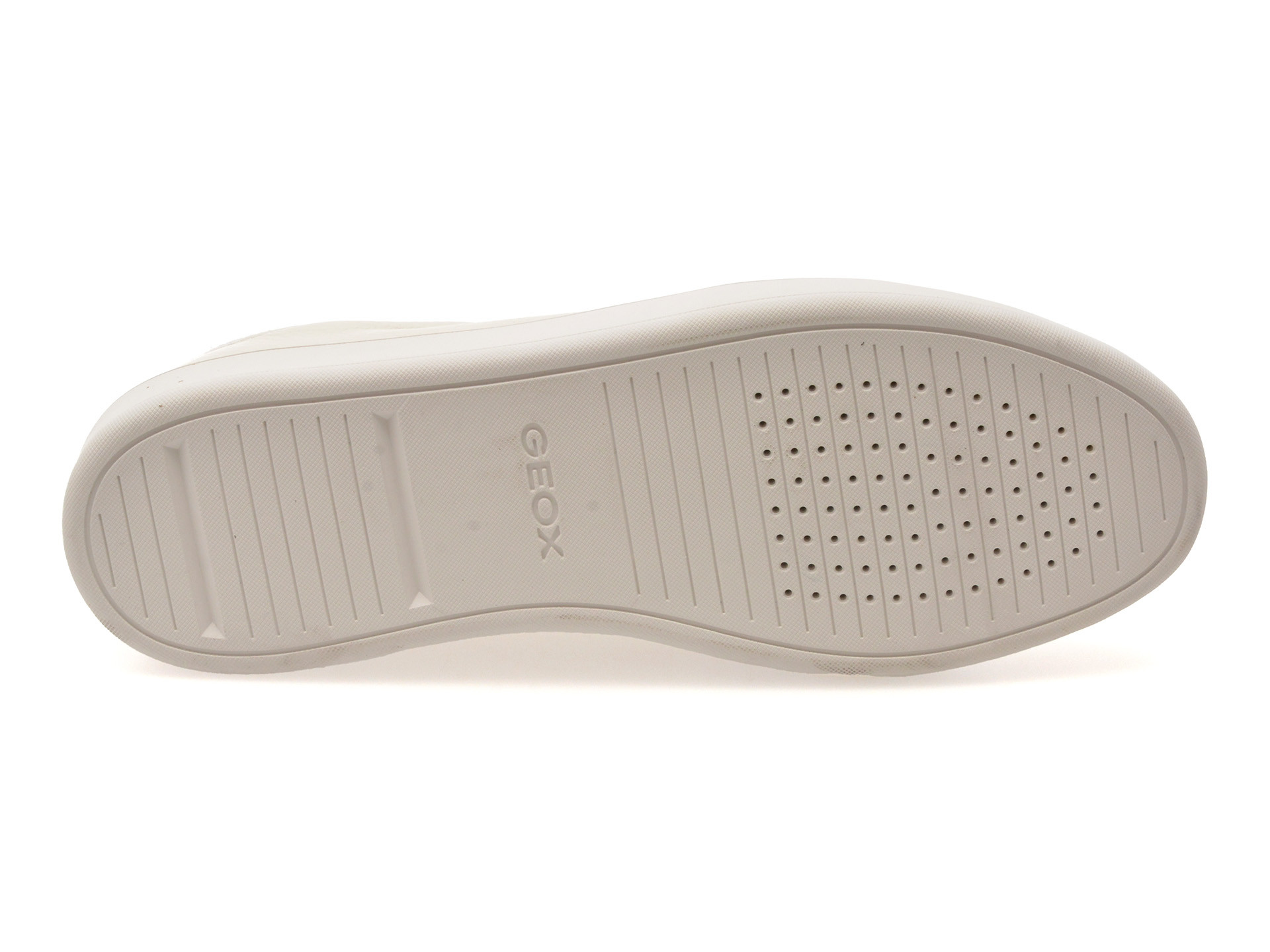 Pantofi sport GEOX albi, U55CHA, din piele naturala