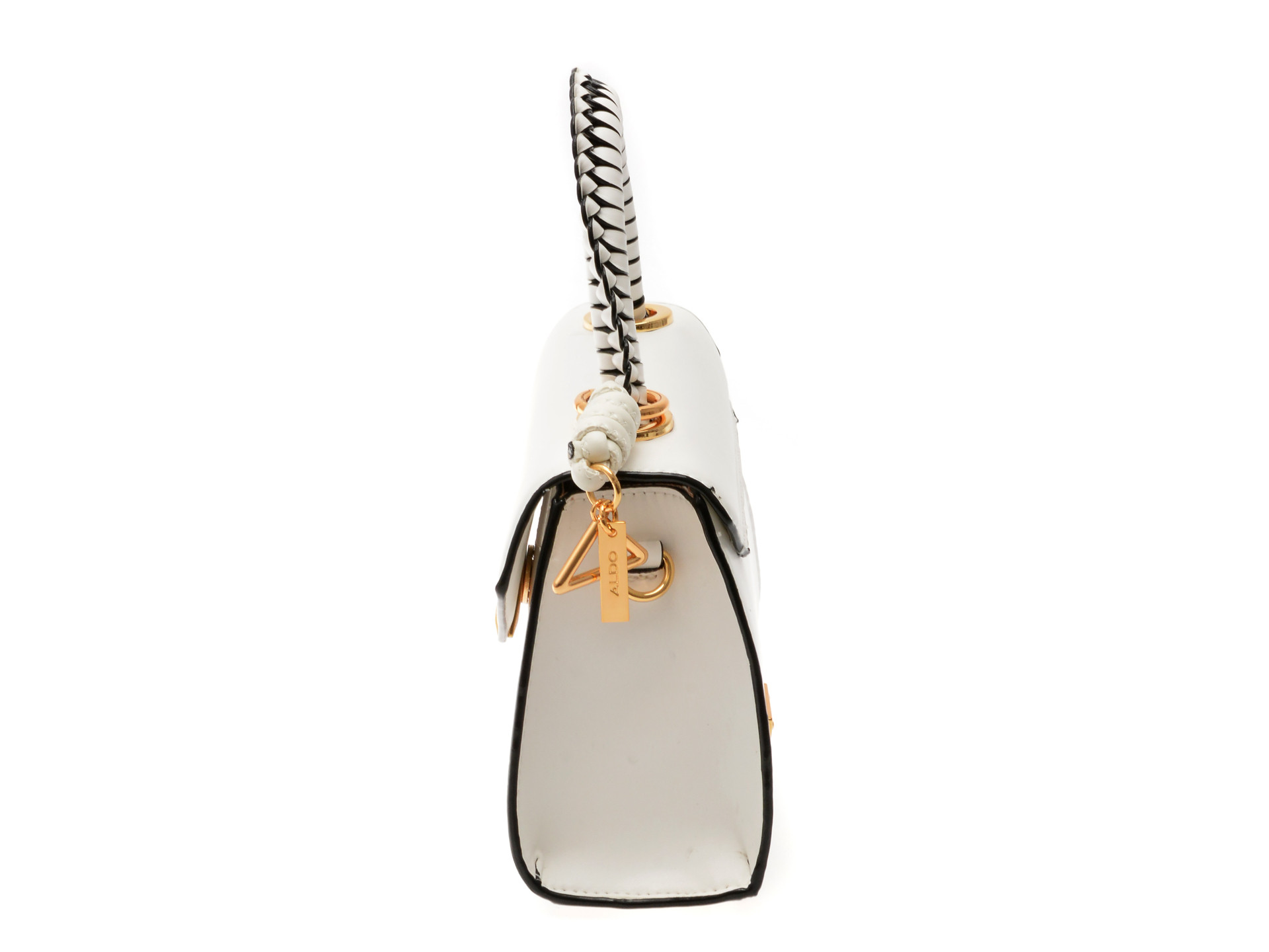 Geanta ALDO alba, SADIEHB 100, din piele ecologica