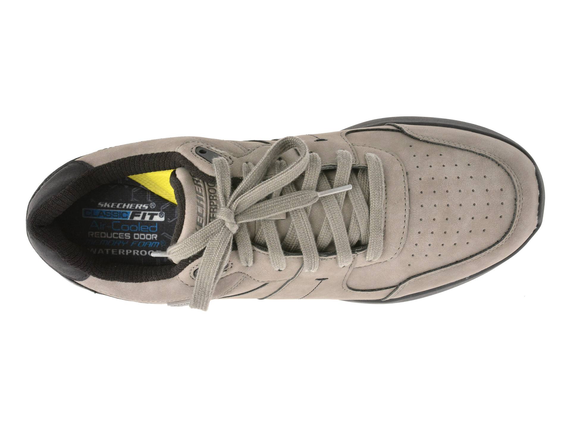 Pantofi sport SKECHERS gri, NETSON, din piele ecologica