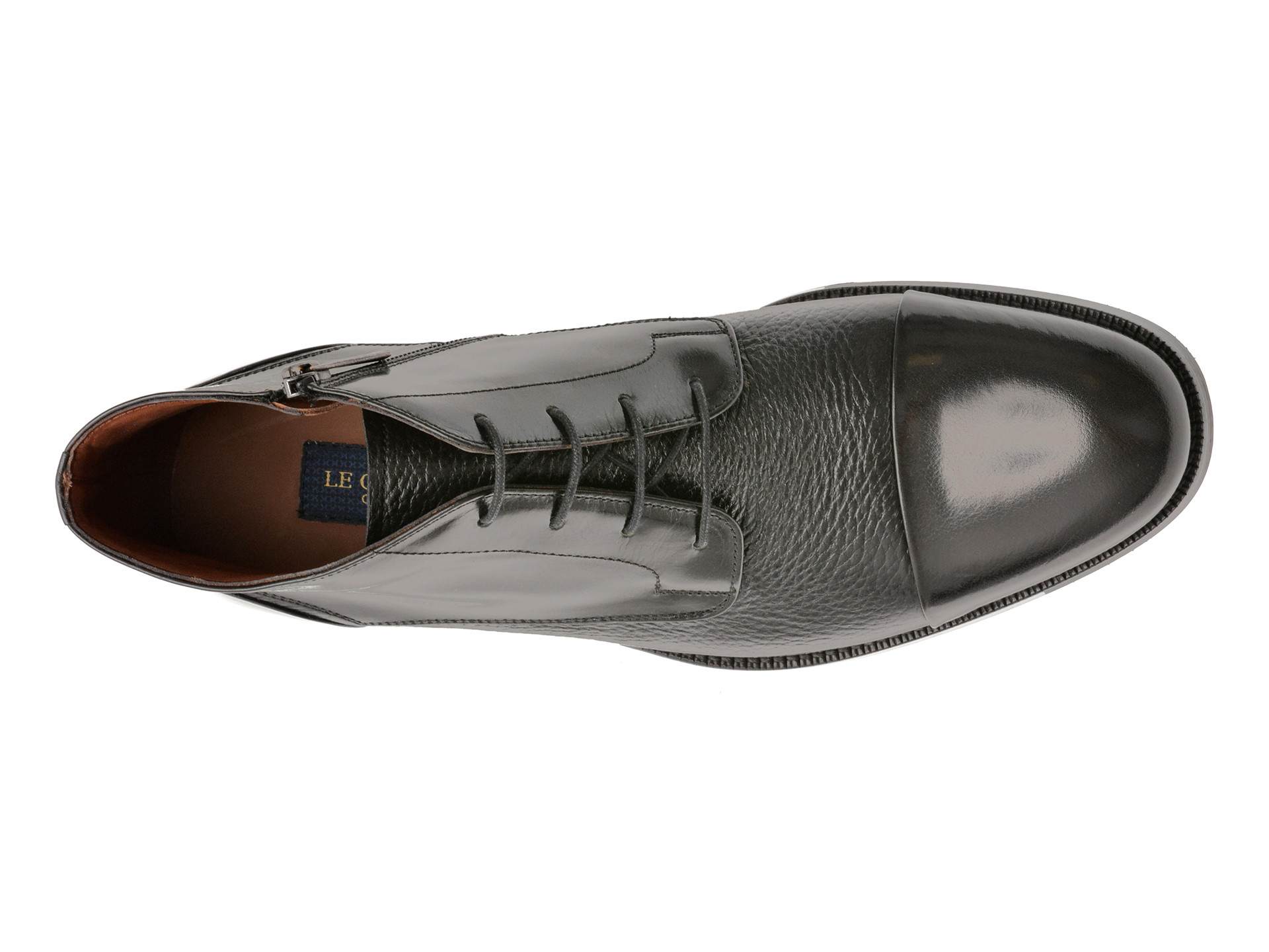 Ghete elegante LE COLONEL negre, 40929, din piele naturala