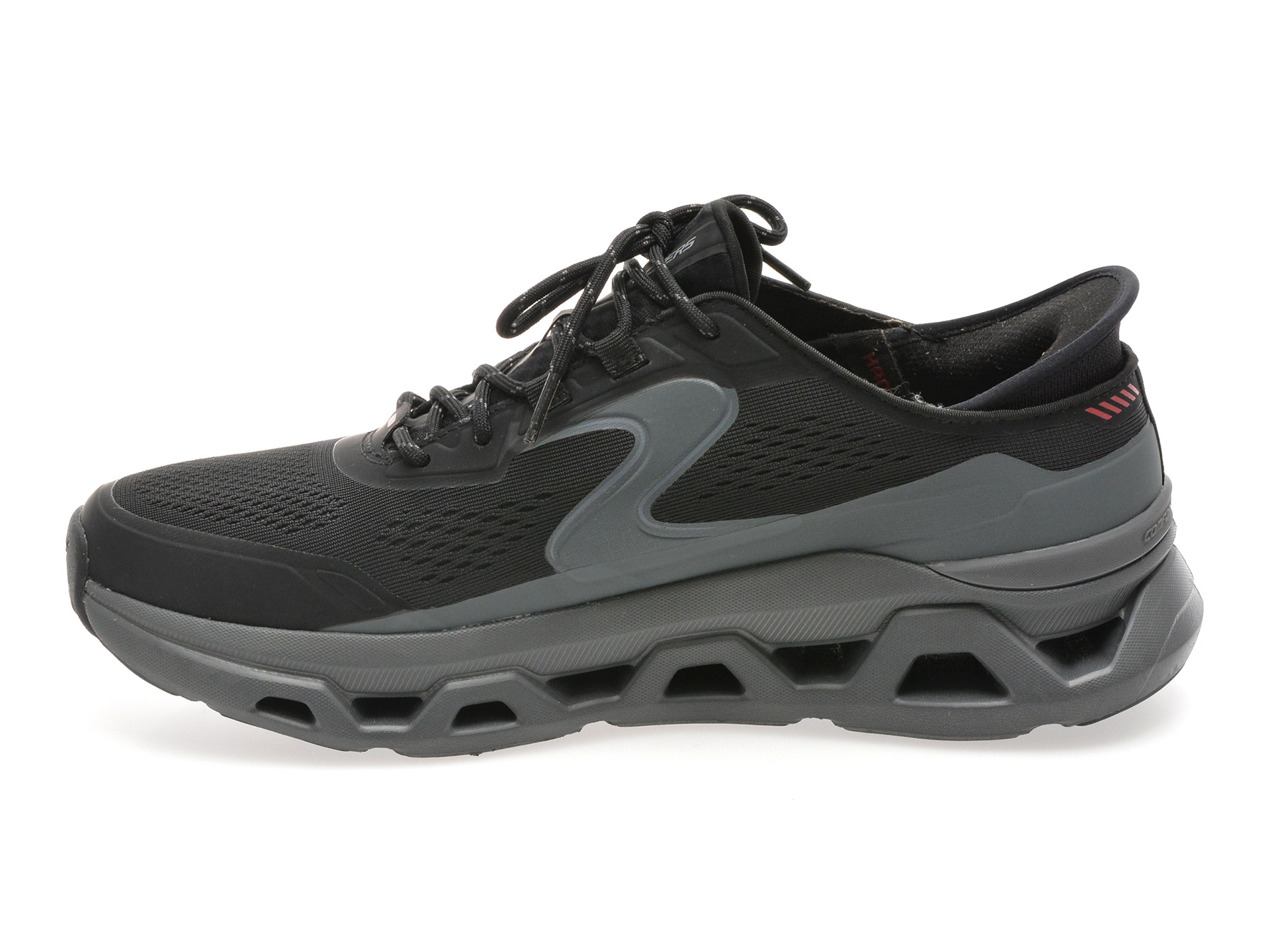 Pantofi sport SKECHERS negri, GLIDE-STEP ALTUS, din material textil