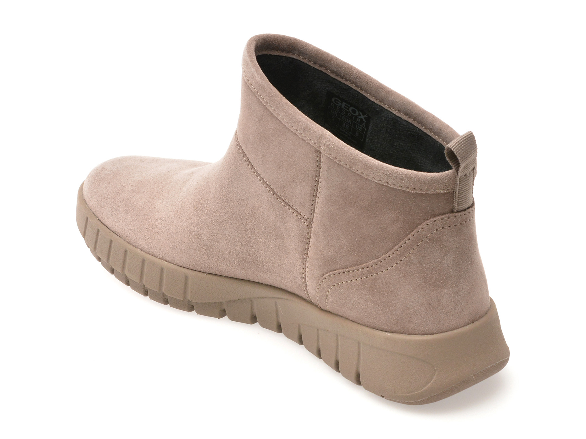 Ghete GEOX gri, D569AA, din piele intoarsa