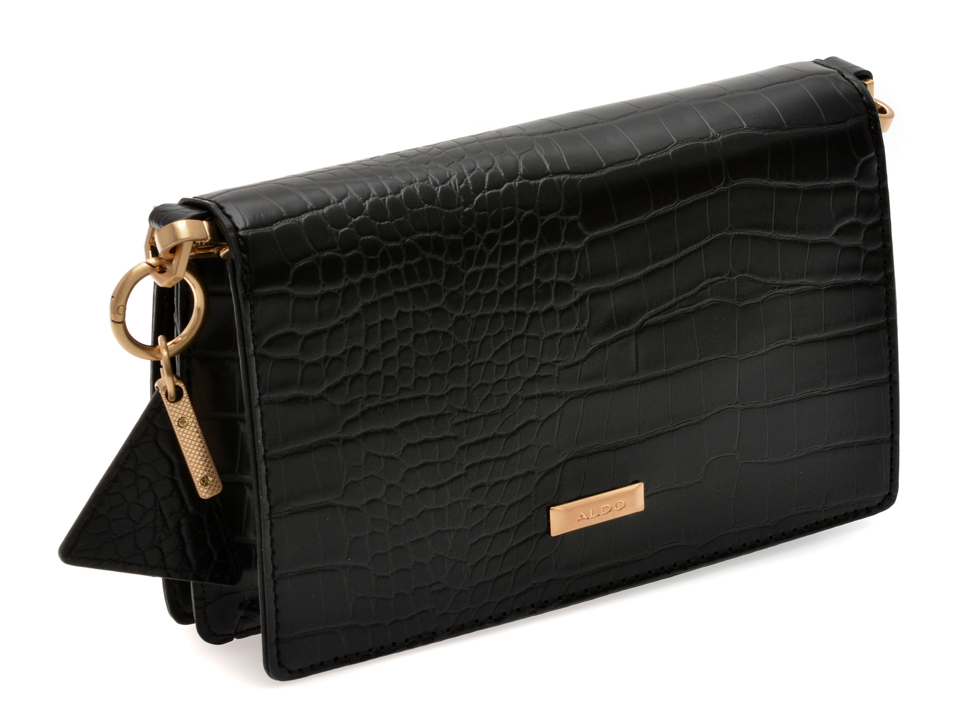 Geanta ALDO neagra, LILYTH 006, din piele ecologica