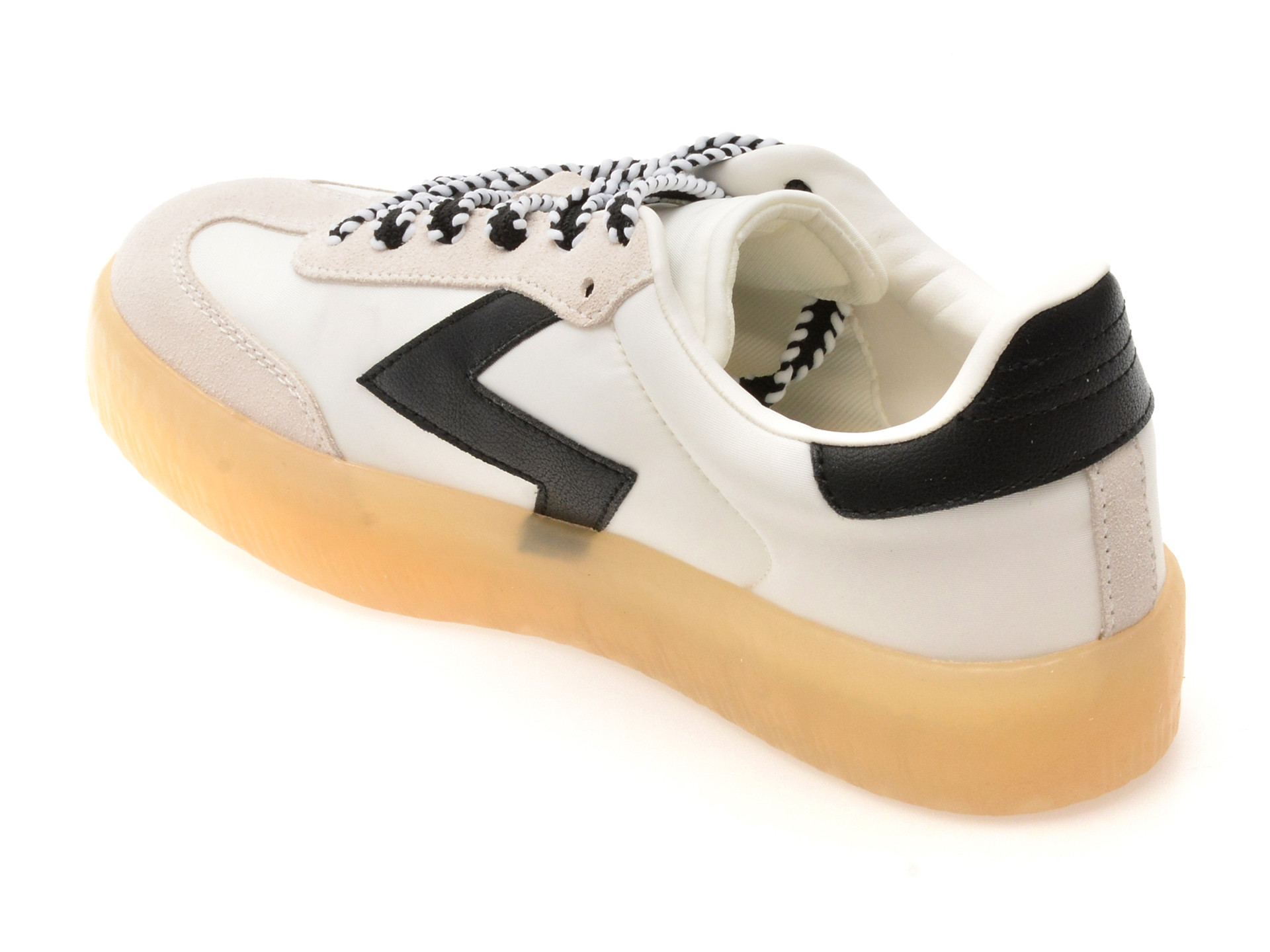 Pantofi sport ALDO alb-negru, RETROSTEP 122, din material textil