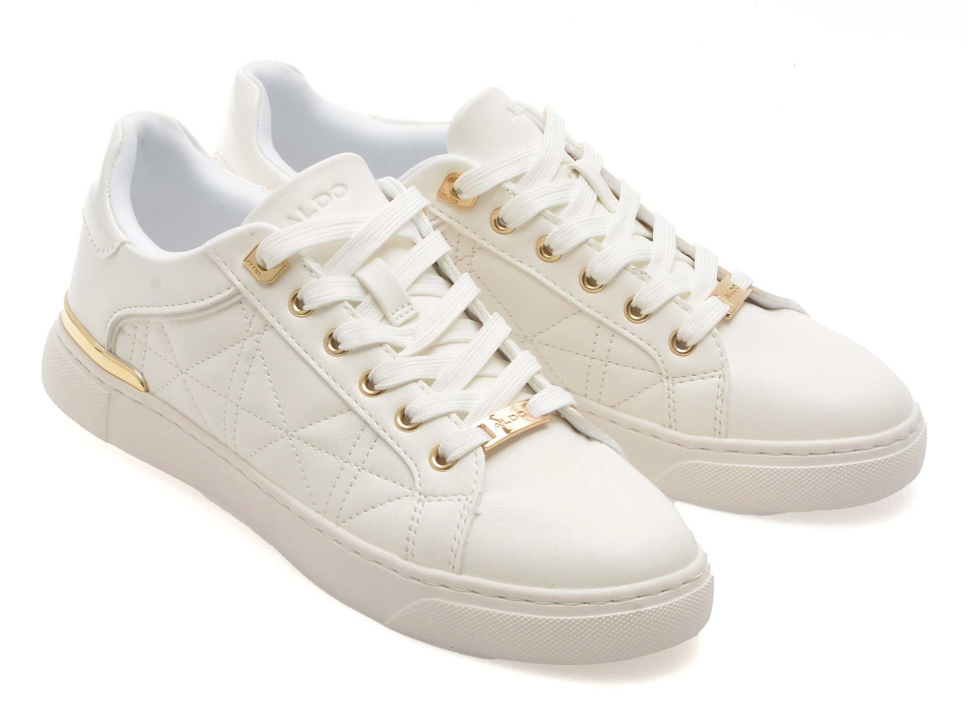 Pantofi sport ALDO albi, ICONISPEC 100, din piele ecologica