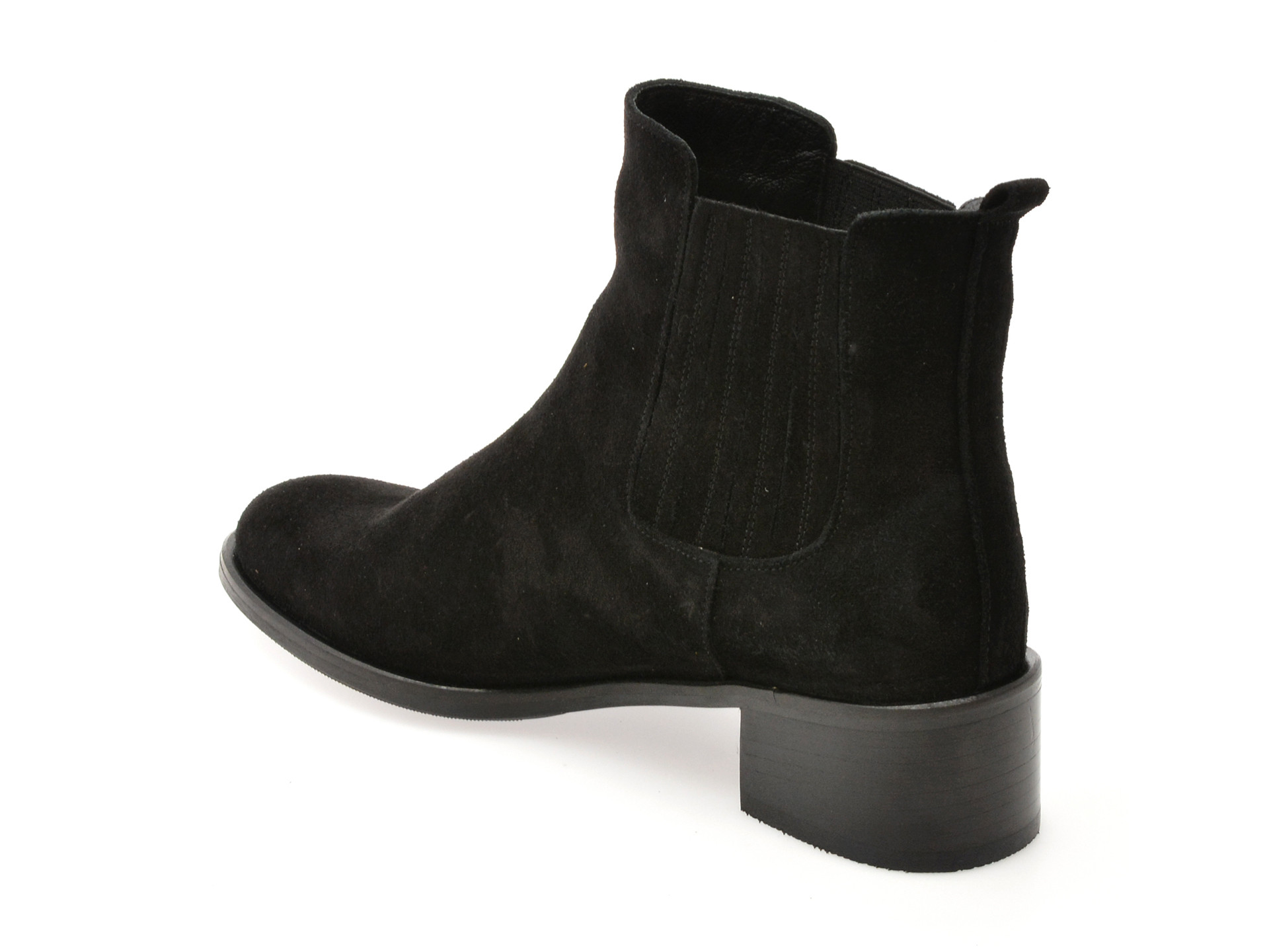 Ghete EPICA negre, 232080, din piele intoarsa