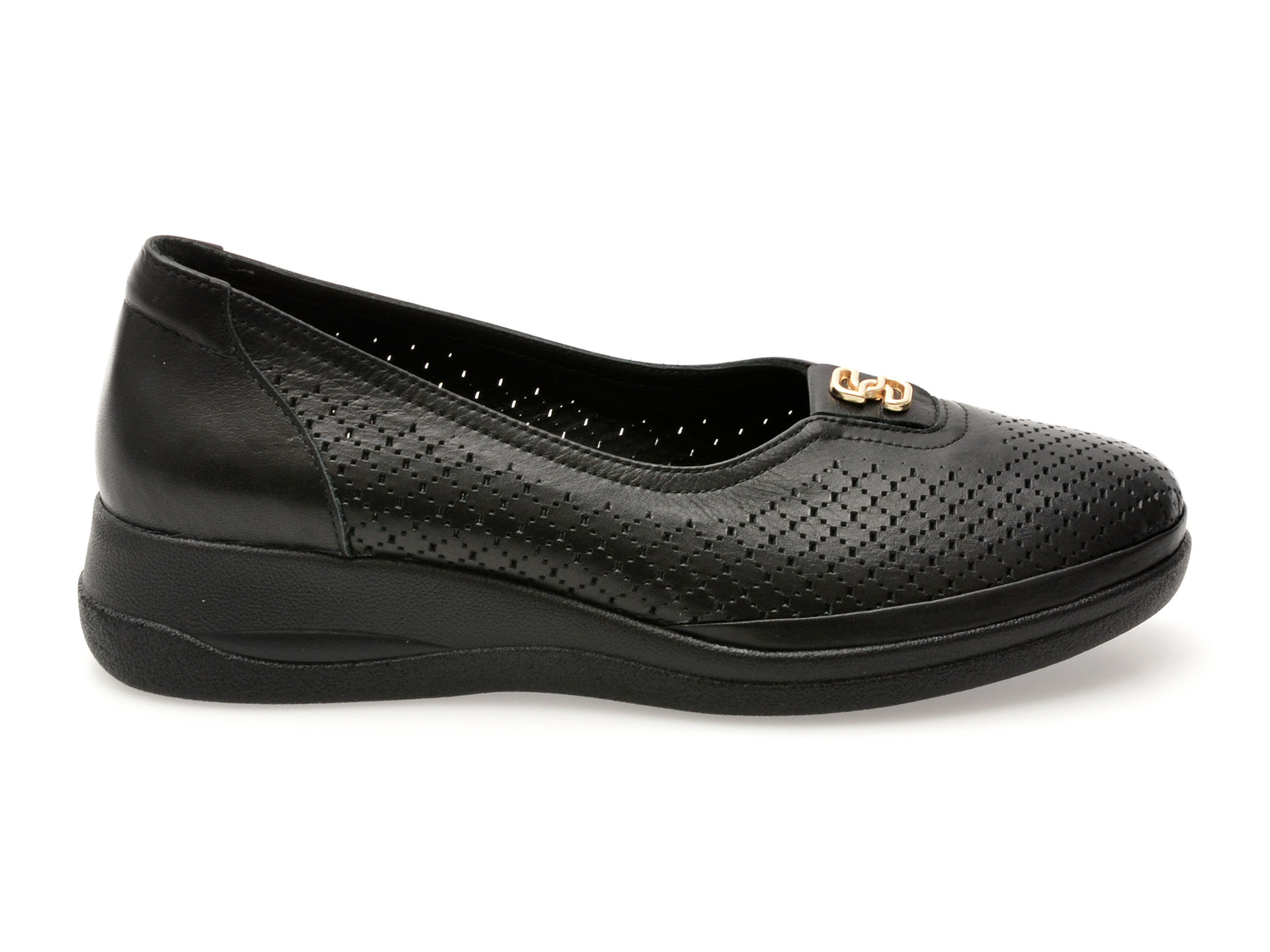 Pantofi IMAGE negri, 13400, din piele naturala