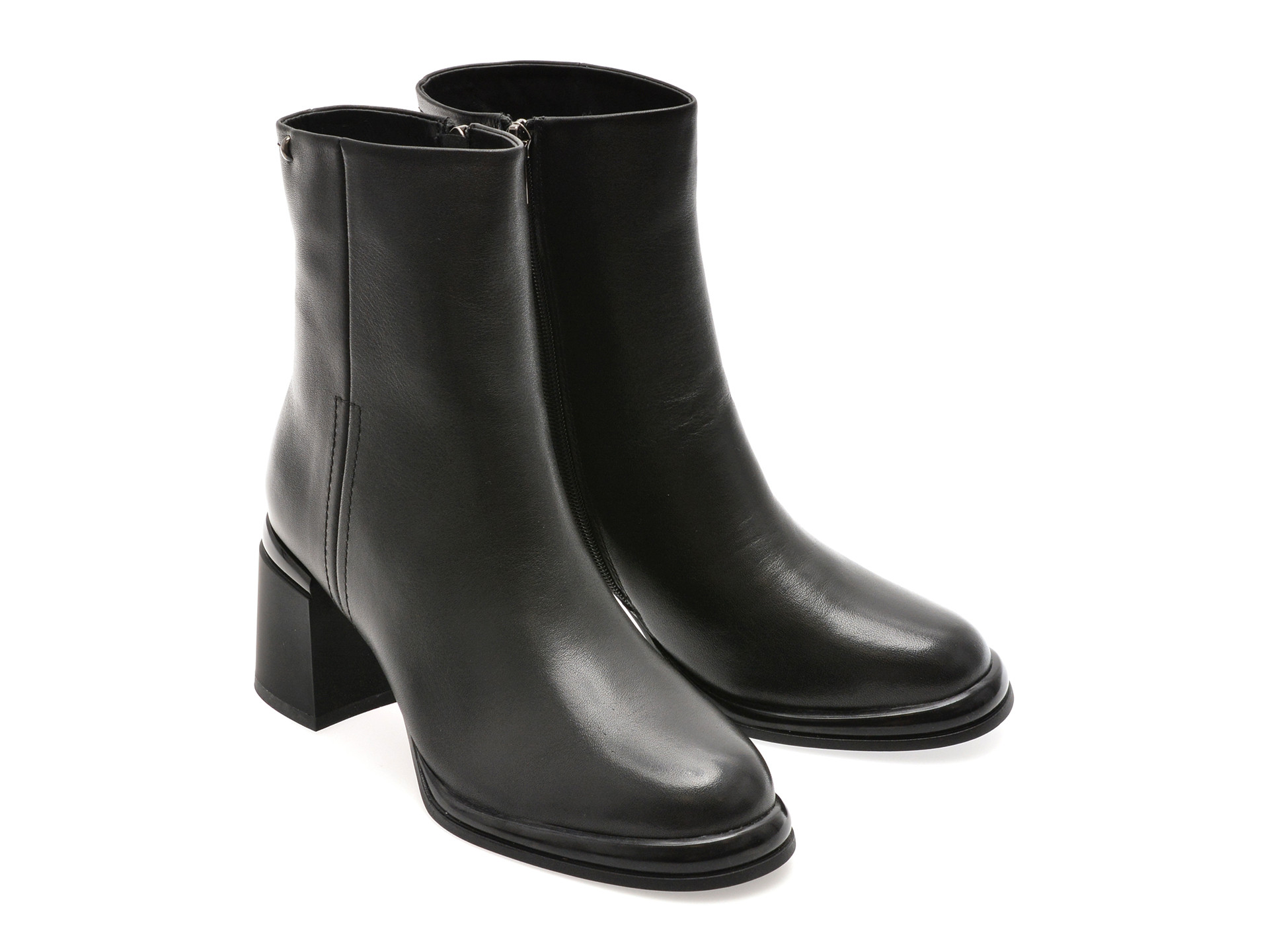 Ghete ALDO negre, D727, din piele naturala