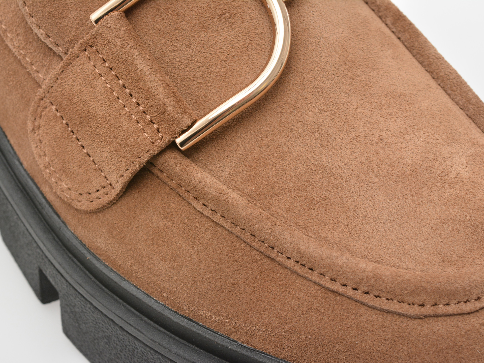 Mocasini GEOX maro, D46UAH, din piele intoarsa