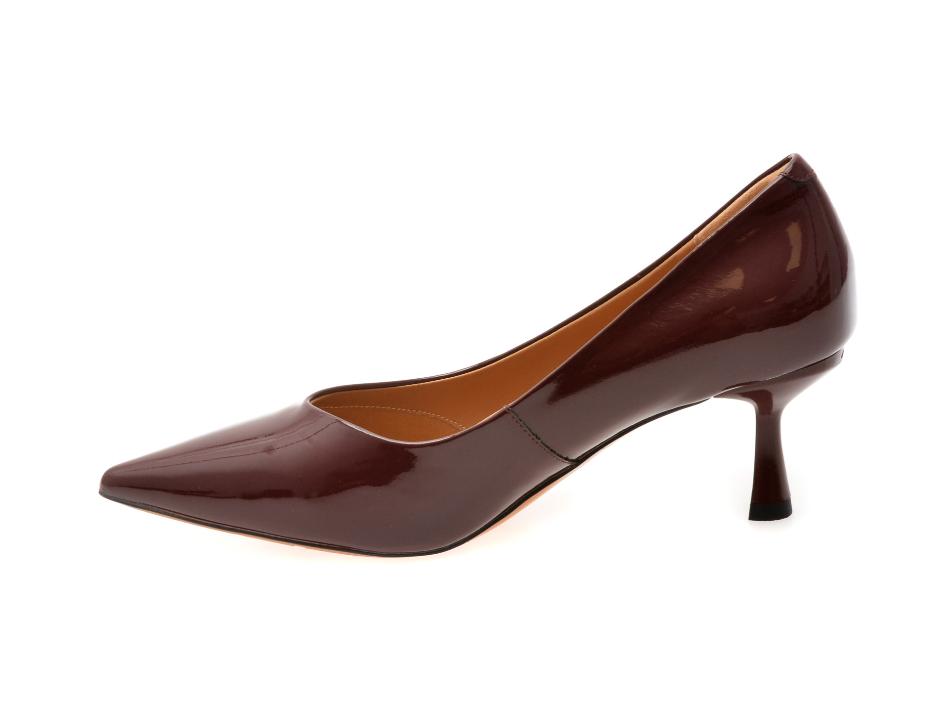 Pantofi eleganti EPICA visinii, D05555, din piele naturala lacuita