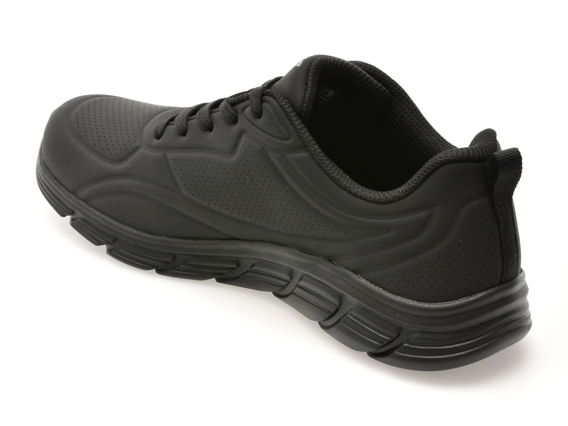 Pantofi sport SKECHERS negri, BOBS B FLEX LO, din piele ecologica