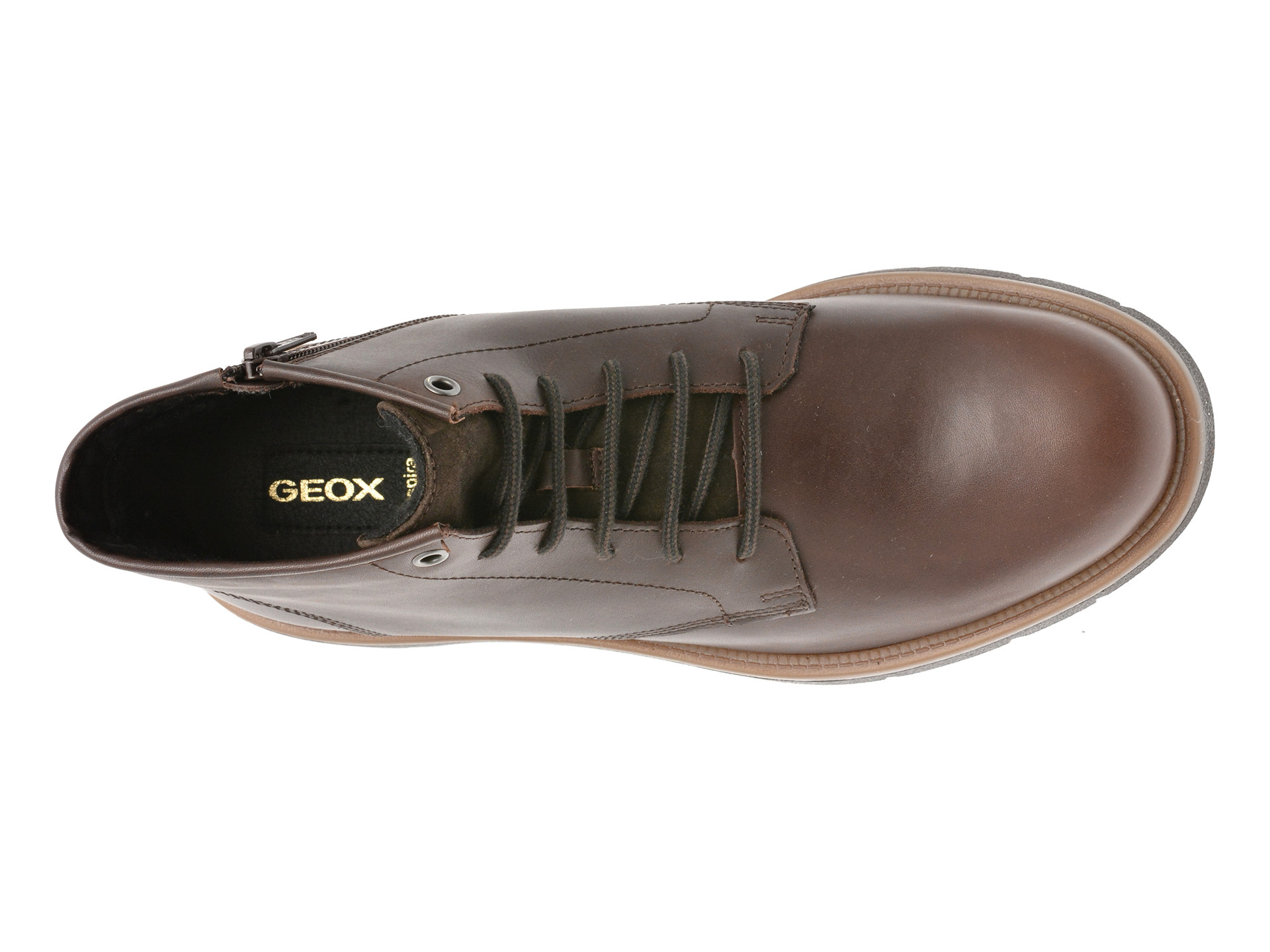 Ghete GEOX maro, U56M7B, din piele naturala