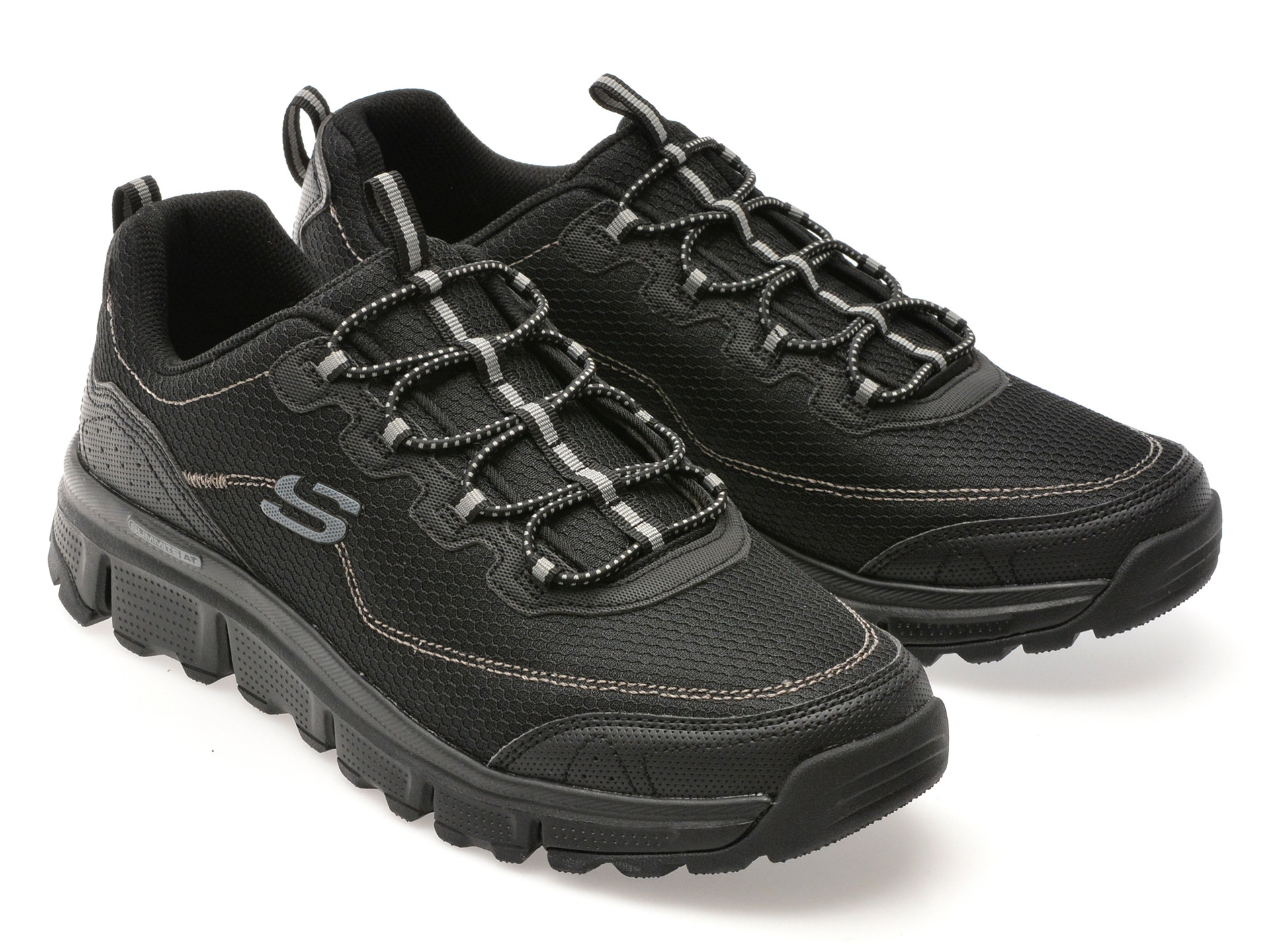 Pantofi sport SKECHERS negri, SUMMITS AT, din material textil