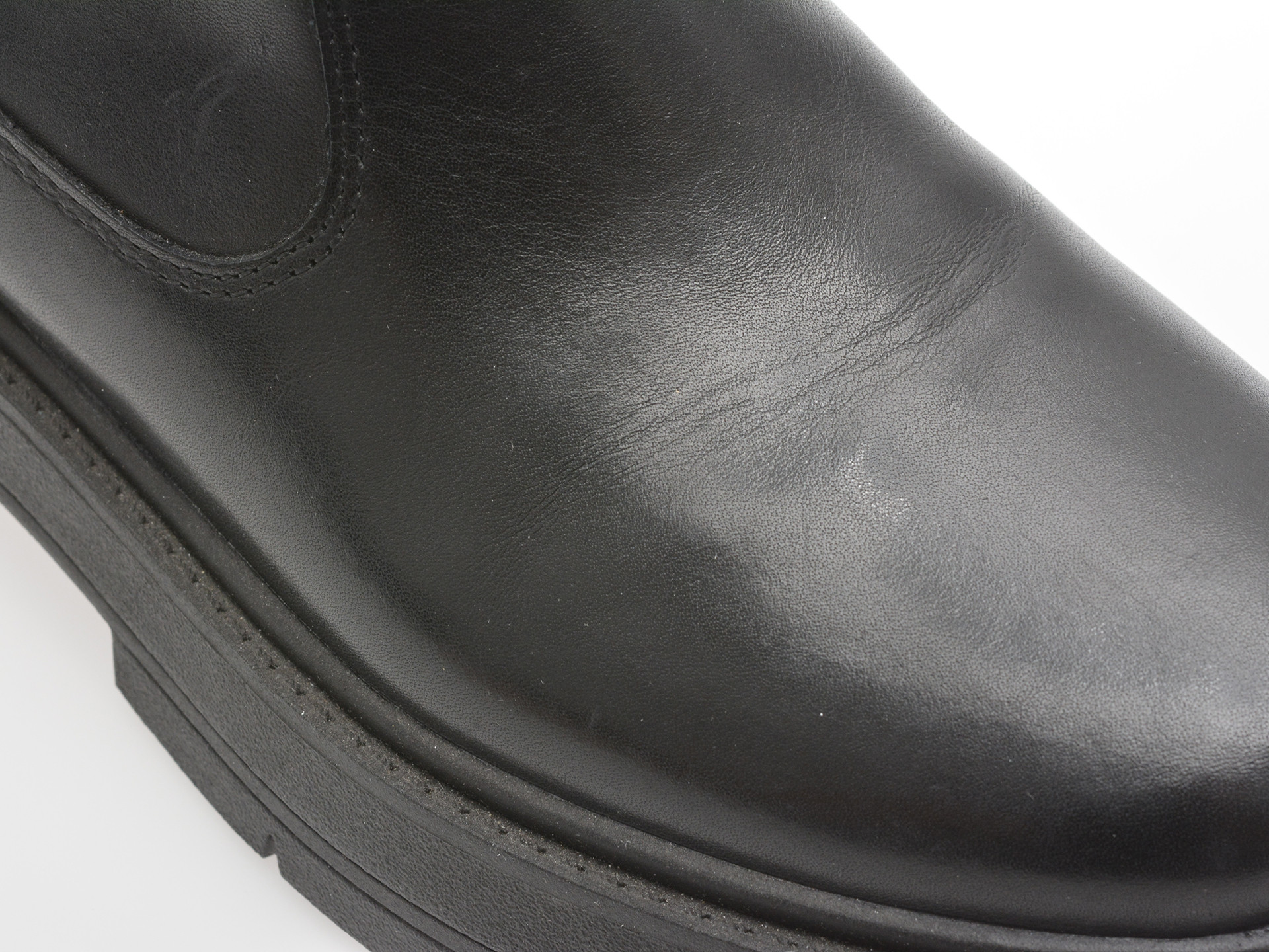 Ghete GEOX negre, D36VDK, din piele naturala