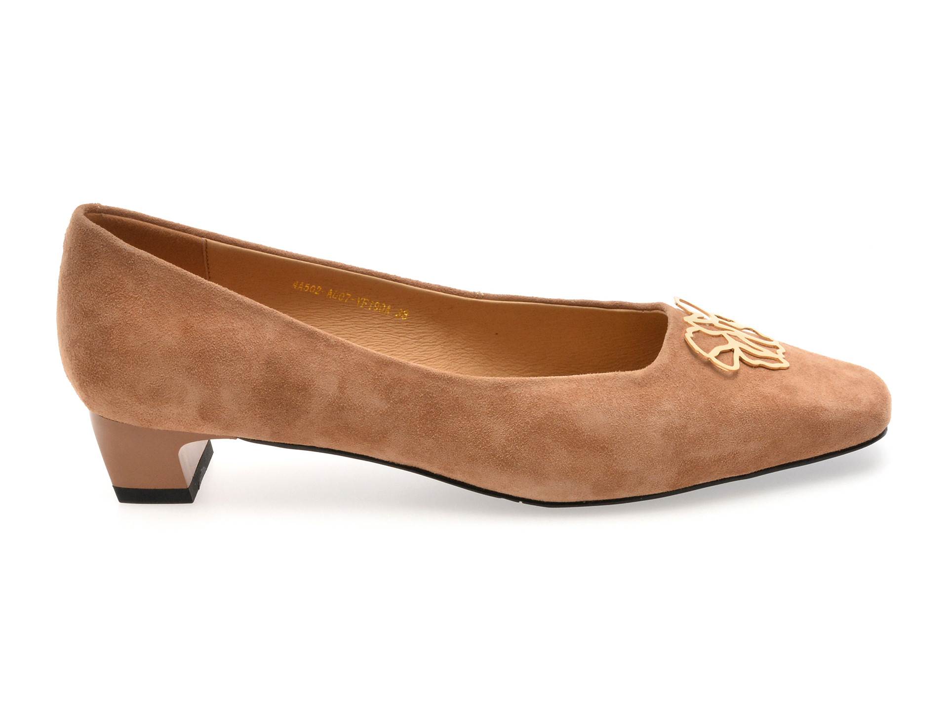 Balerini EPICA maro, 502807, din piele intoarsa