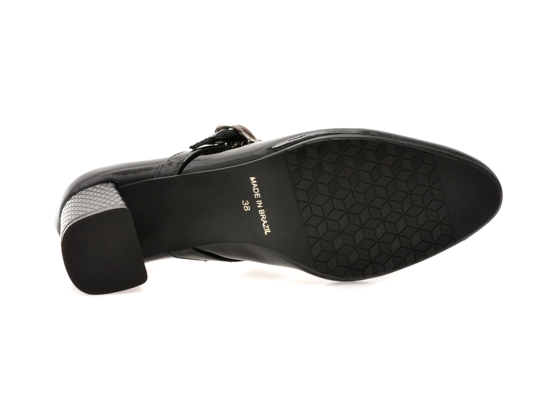 Pantofi EPICA negri, 1180877, din piele naturala lacuita