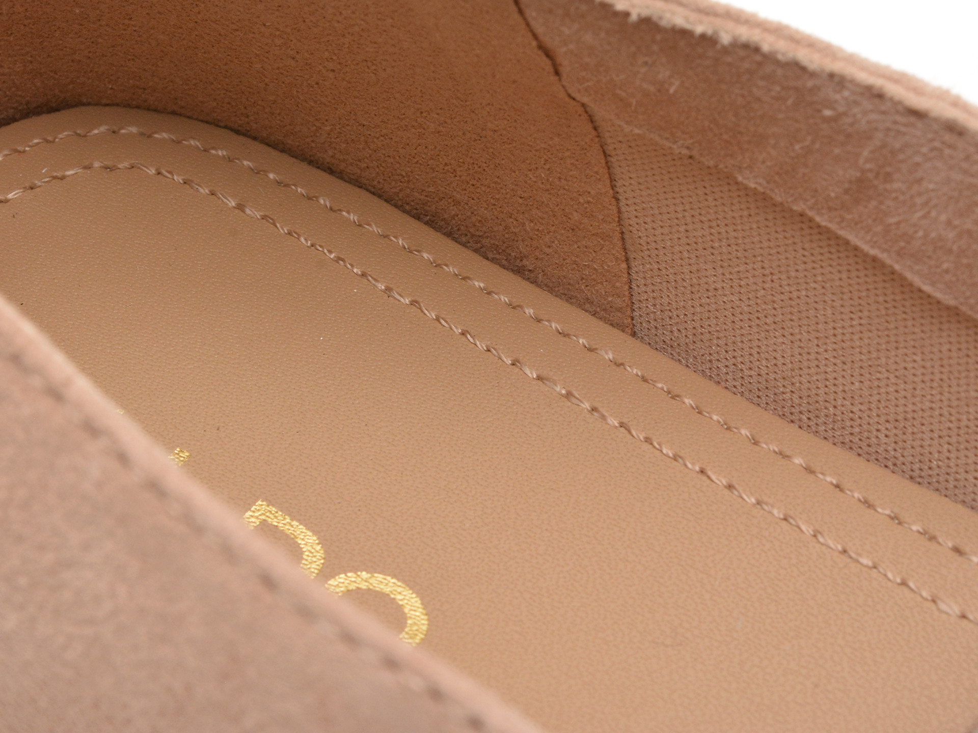 Balerini ALDO bej, FIGGIS 274, din piele intoarsa