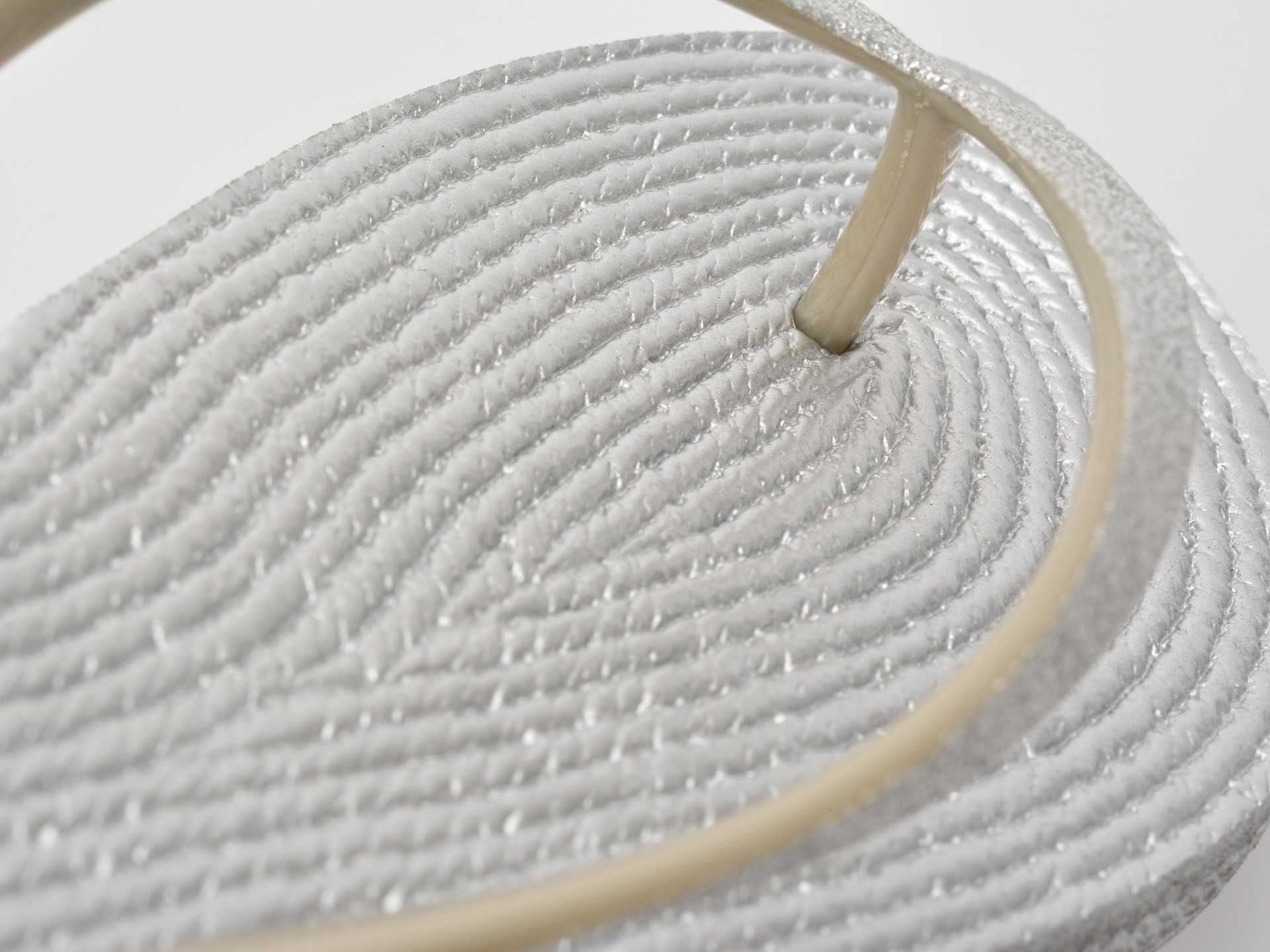 Papuci ALDO argintii, ALOOMBA 040, din piele ecologica