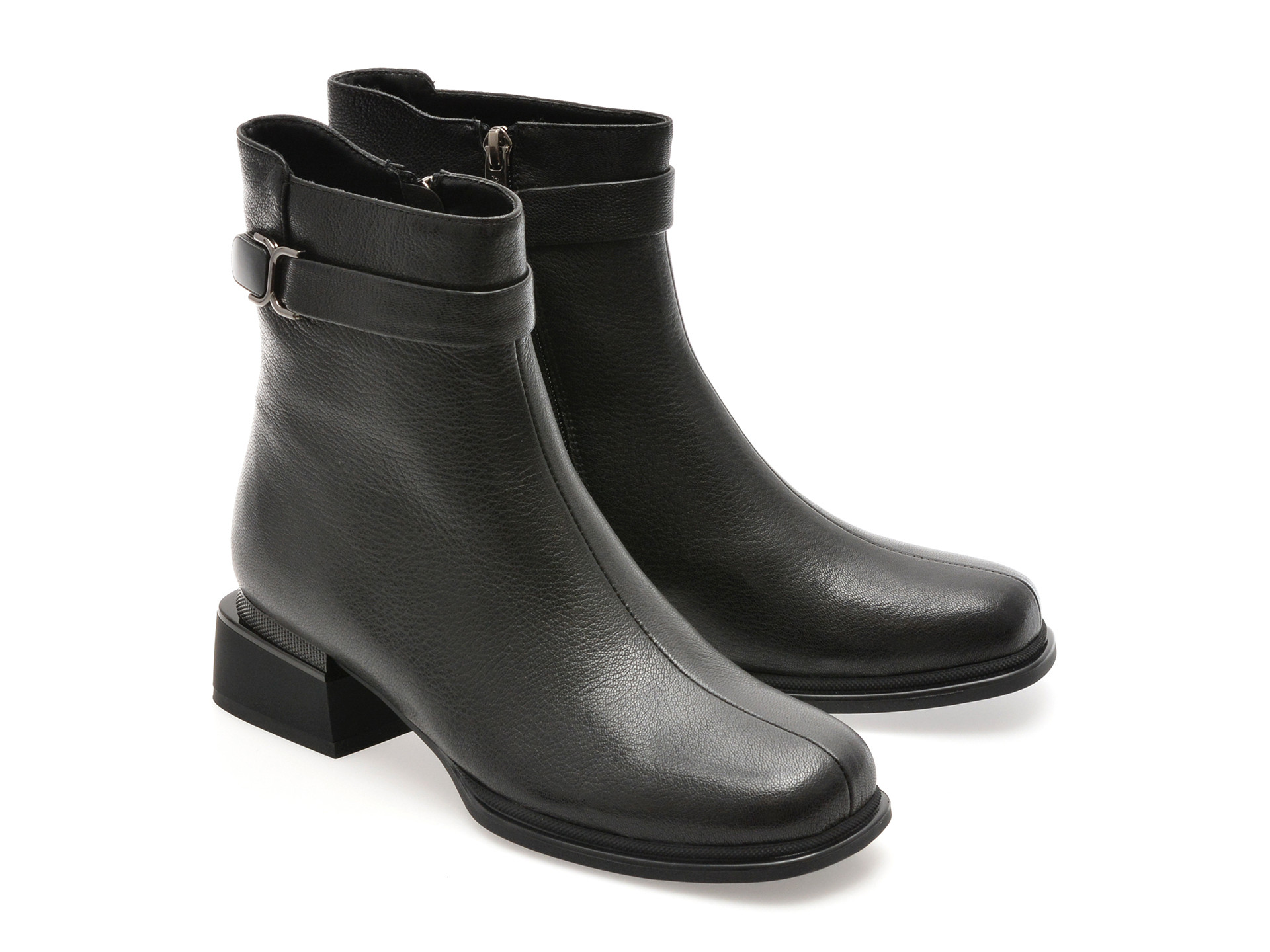 Ghete ALDO negre, AT05, din piele naturala