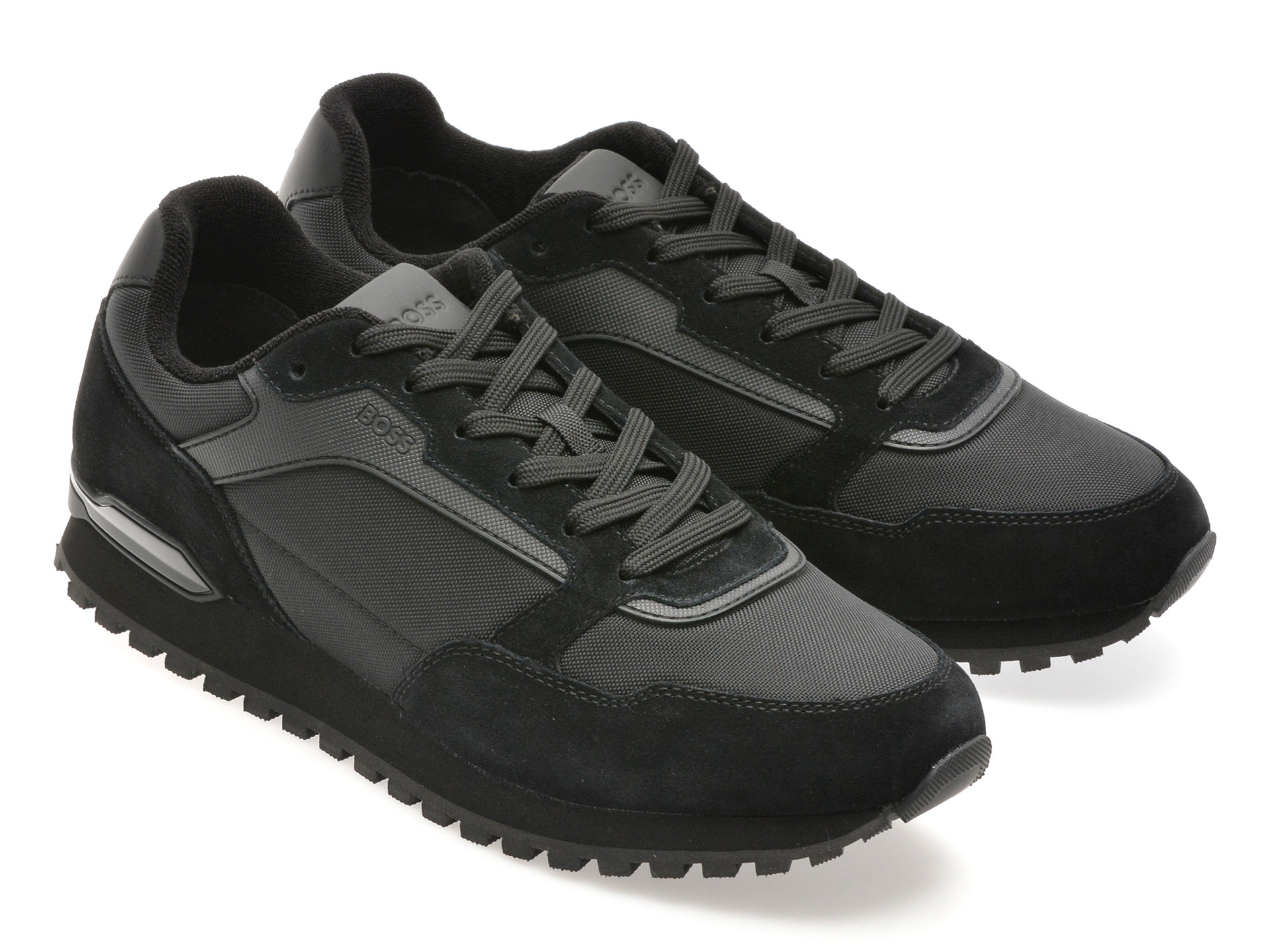 Pantofi sport BOSS negri, 3221, din material textil
