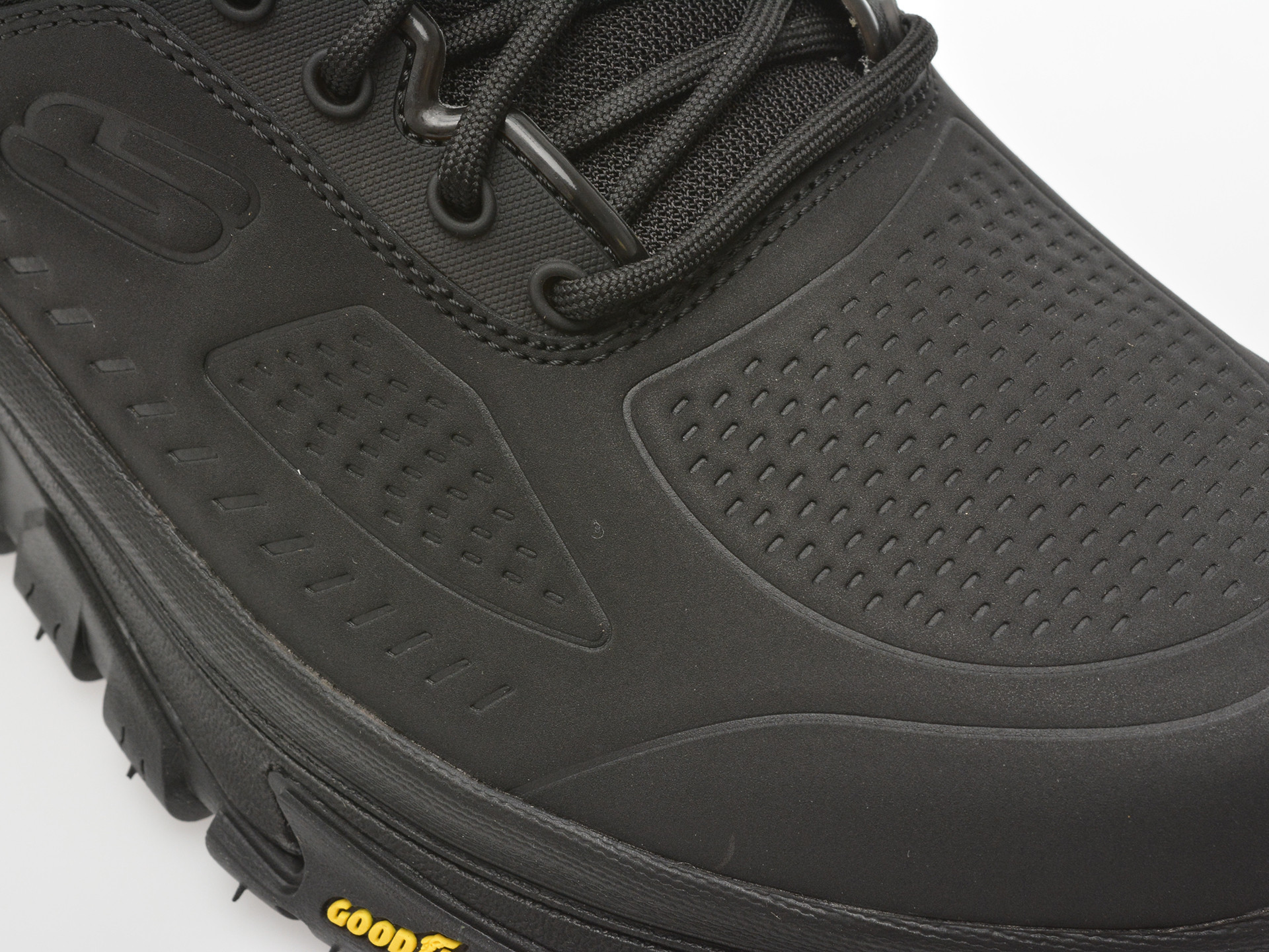 Pantofi sport SKECHERS negri, ARCH FIT ROAD WALKER, din piele naturala