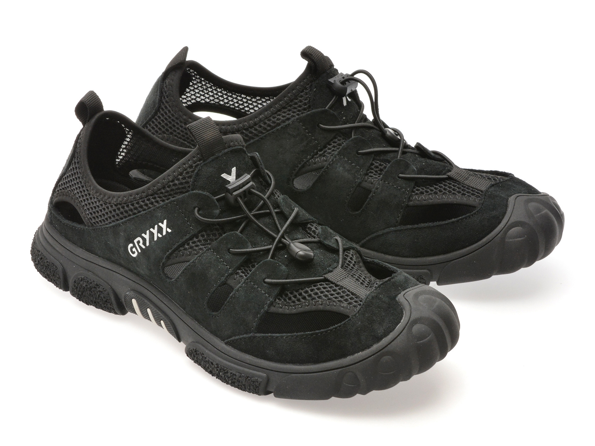 Pantofi GRYXX negri, 240126, din material textil