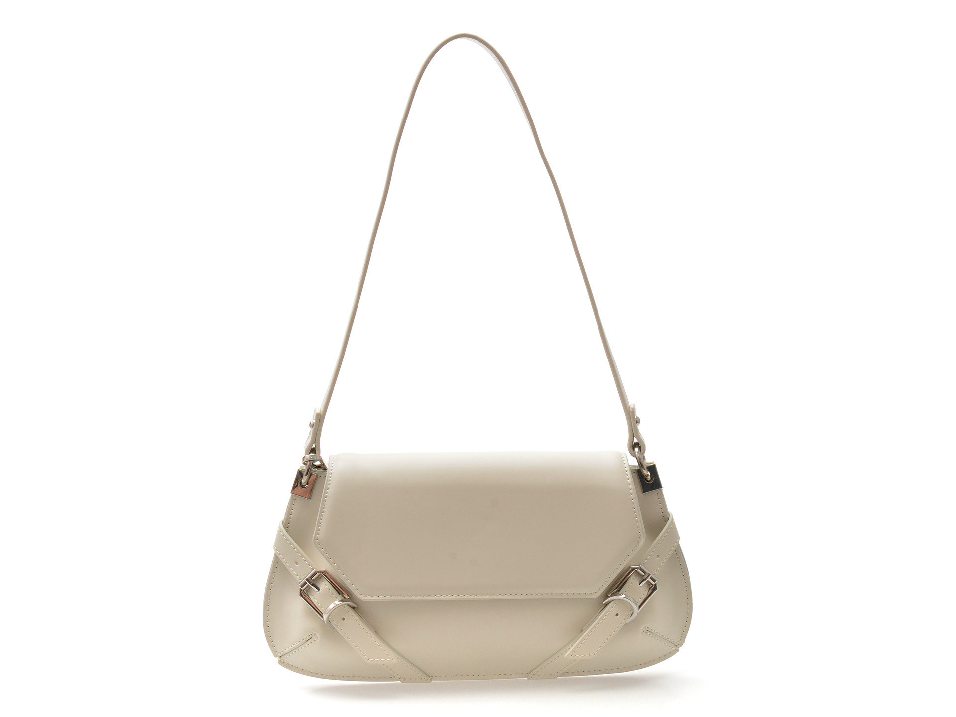 Geanta ALDO alba, KRISTINIA 100, din piele ecologica