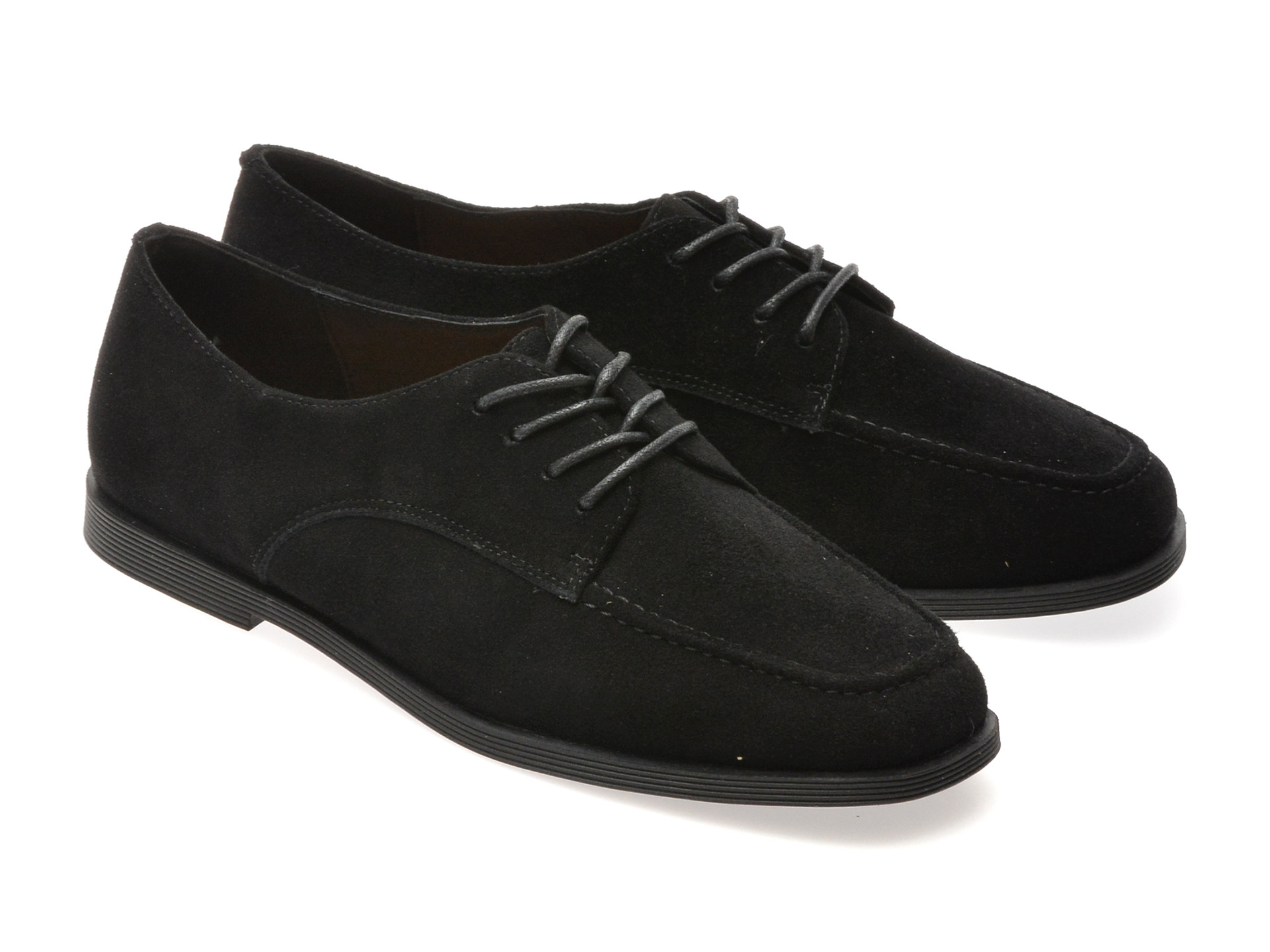 Pantofi EPICA negri, 1313C18, din piele intoarsa