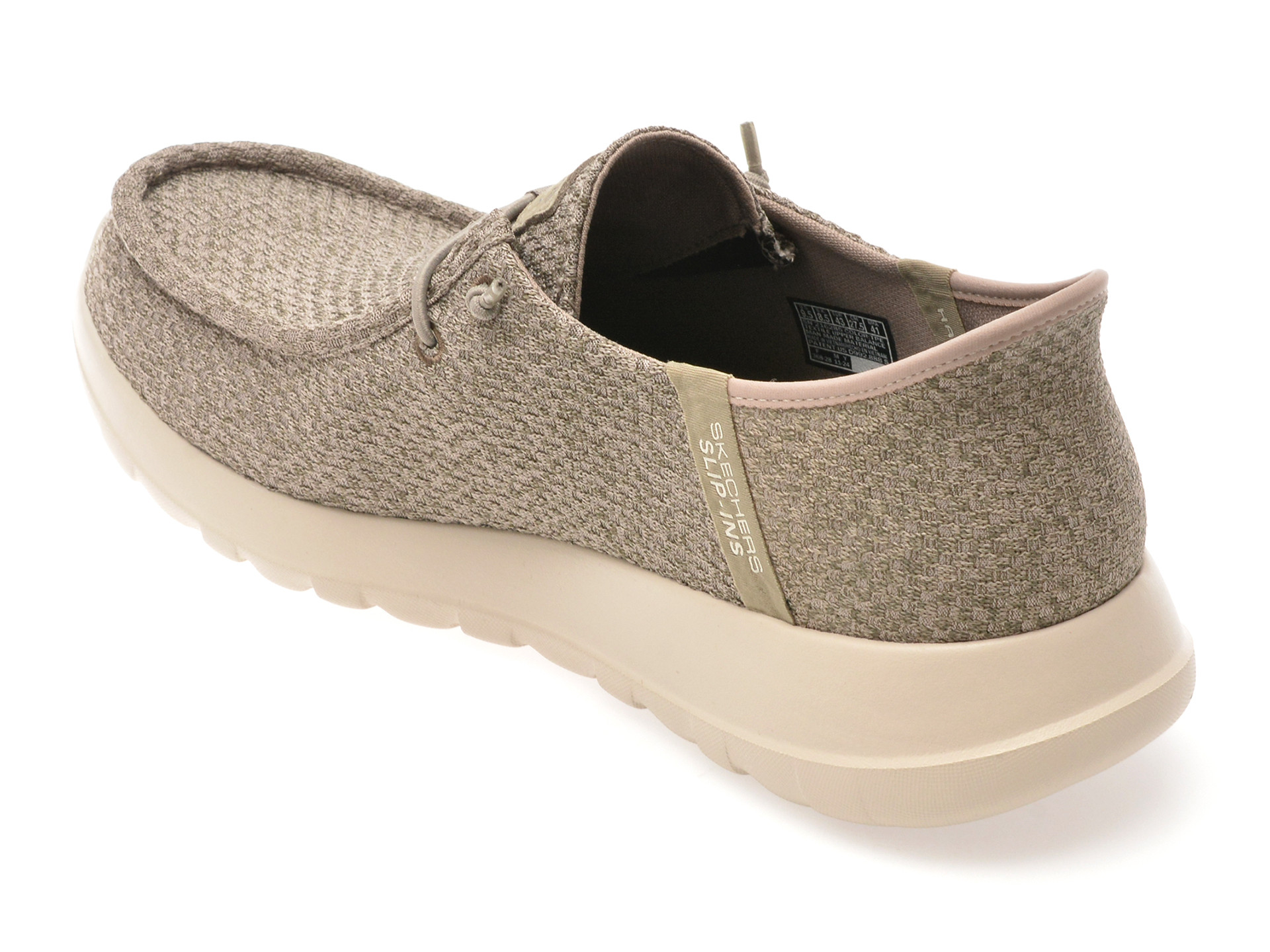 Mocasini SKECHERS gri, GO WALK MAX, din material textil