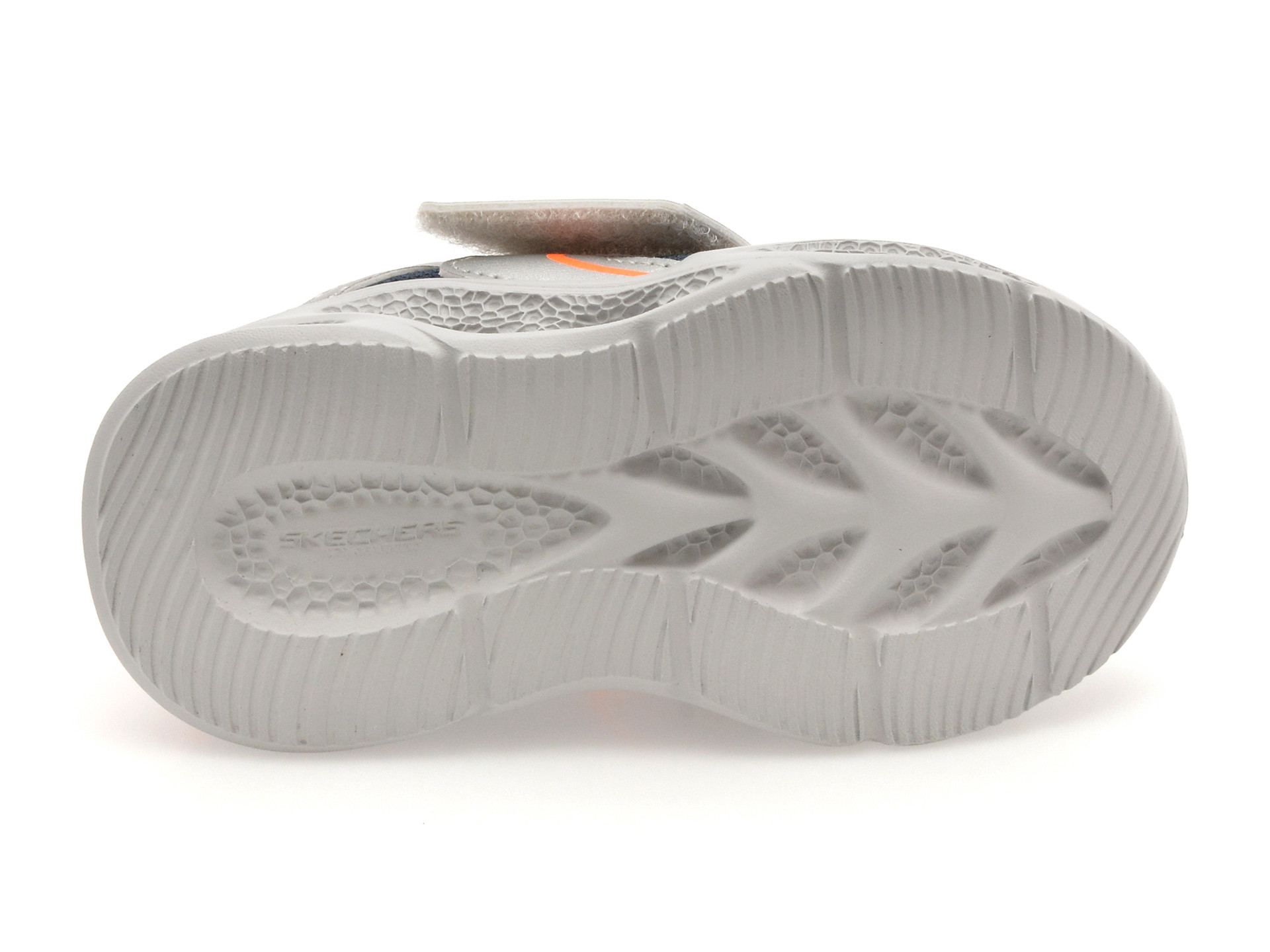 Pantofi sport SKECHERS argintii, METEOR-LIGHTS, din material textil