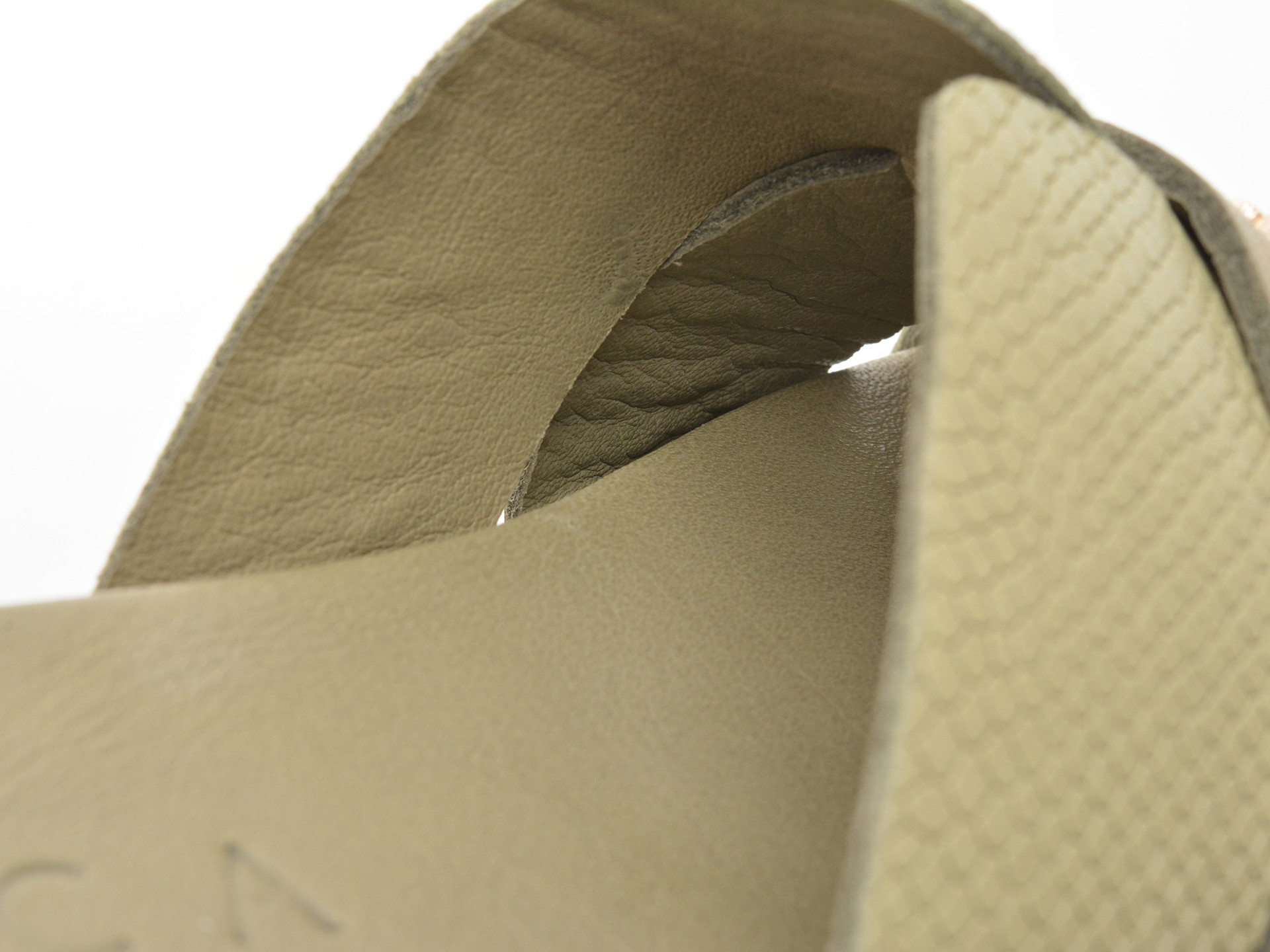 Papuci EPICA kaki, 459983, din piele naturala