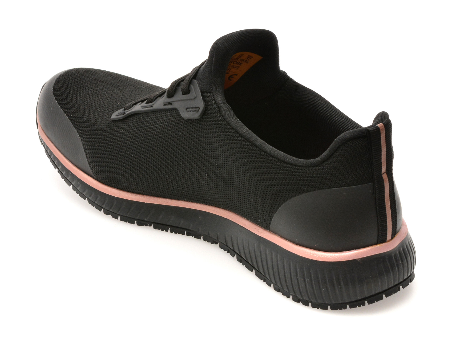 Pantofi sport SKECHERS negri, SQUAD SR, din material textil