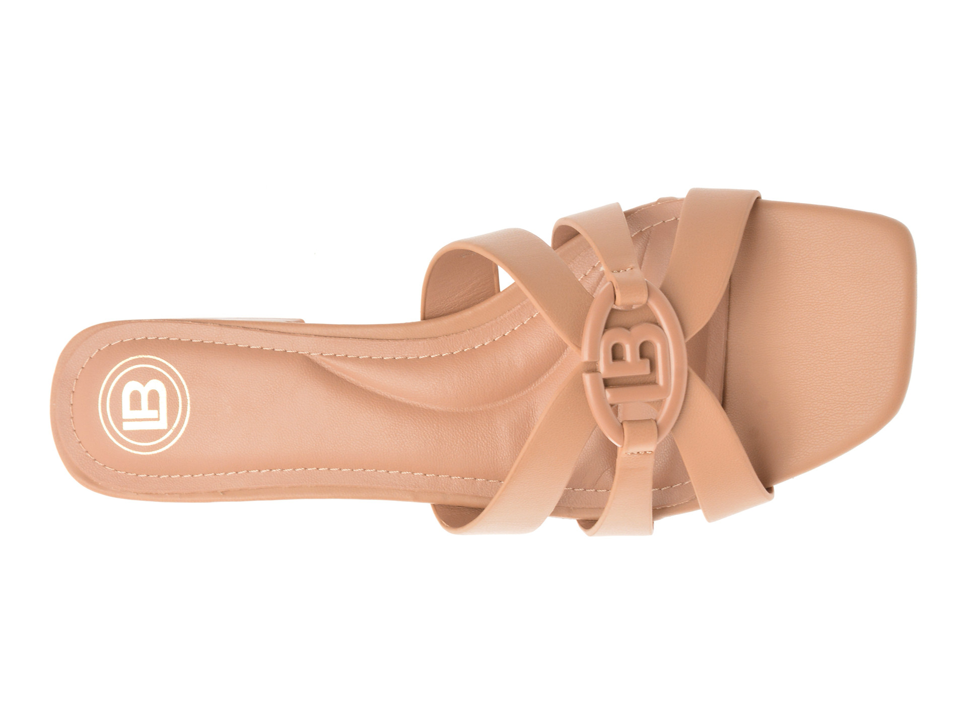 Papuci LAURA BIAGIOTTI maro, 9028, din piele ecologica