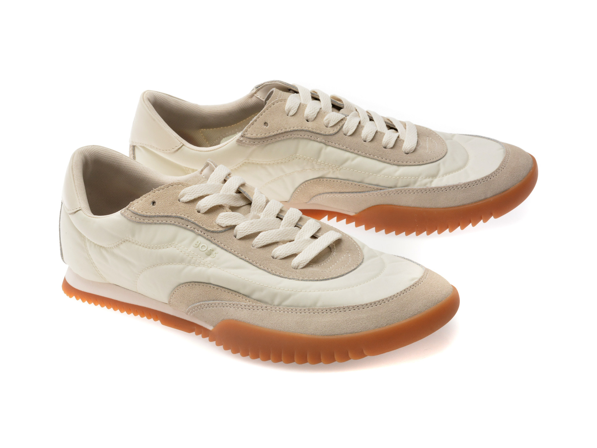 Pantofi sport BOSS albi, 2147, din material textil