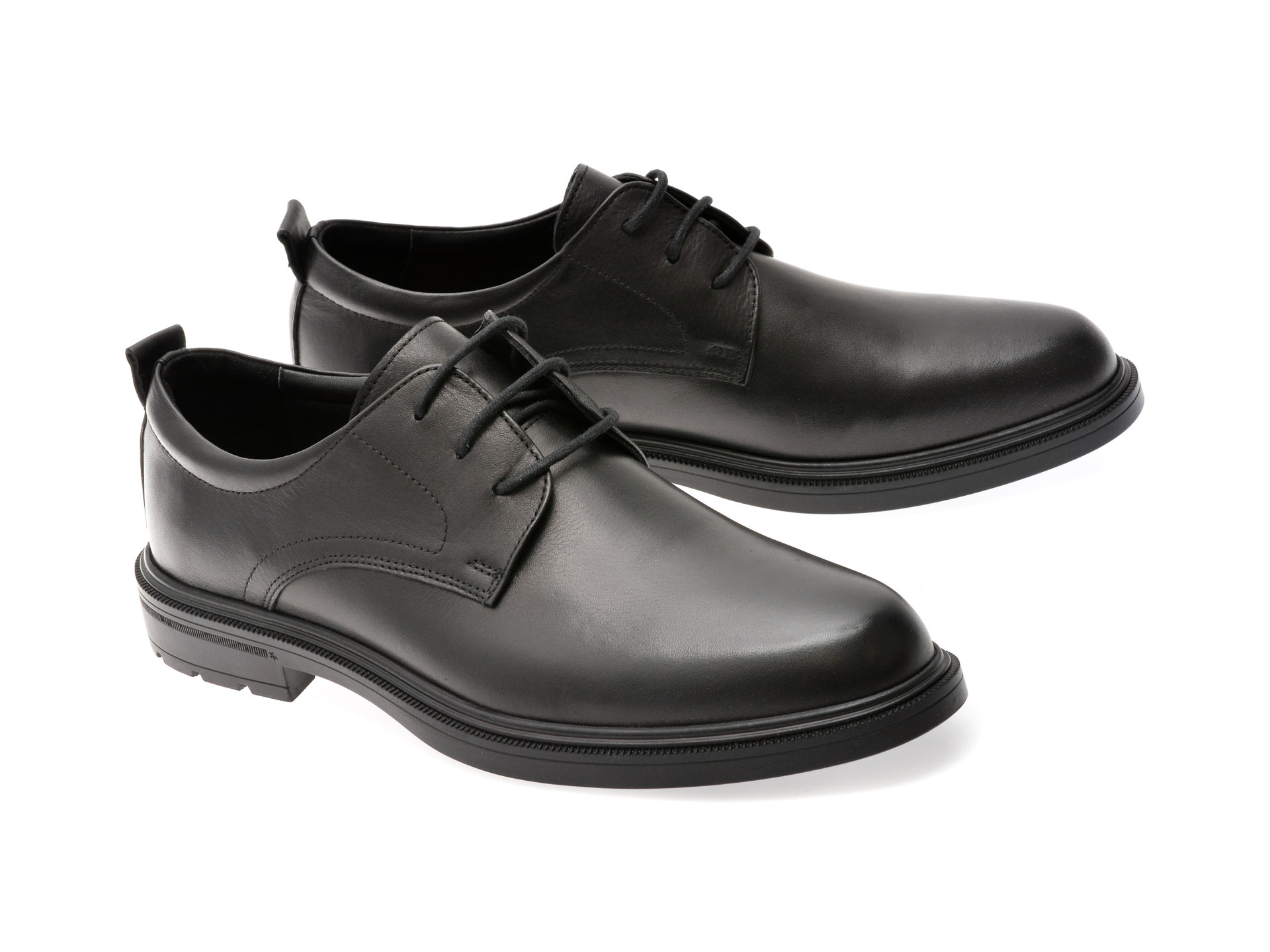 Pantofi eleganti OTTER negri, A60, din piele naturala