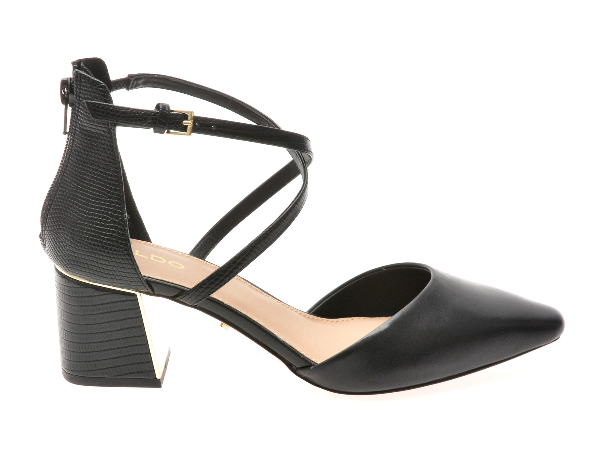 Pantofi eleganti ALDO negri, GRARWEN 001, din piele naturala