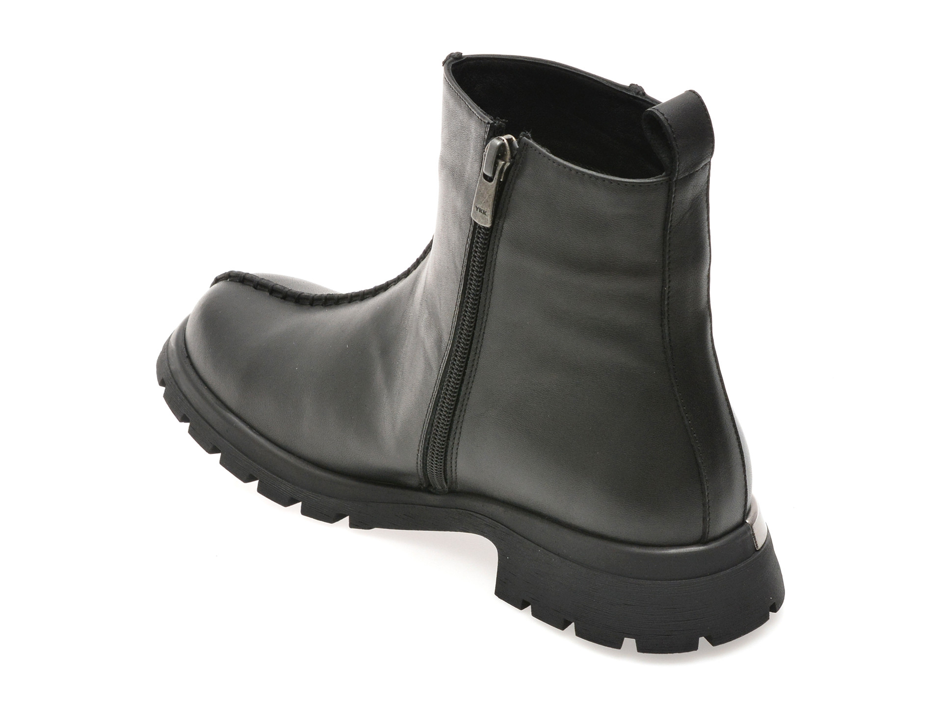 Ghete IMAGE negre, 208300, din piele naturala