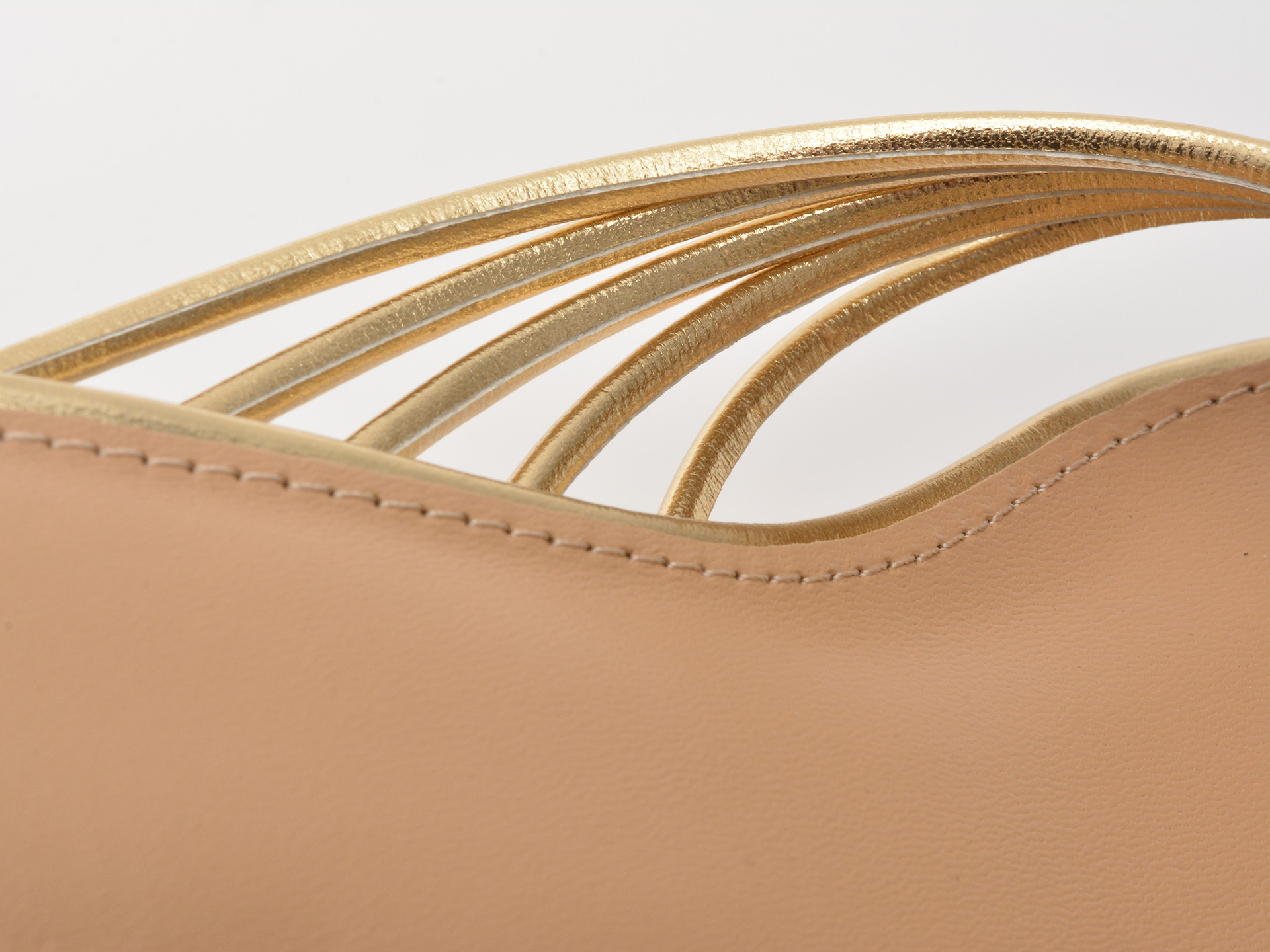 Papuci EPICA aurii, 82933, din piele ecologica