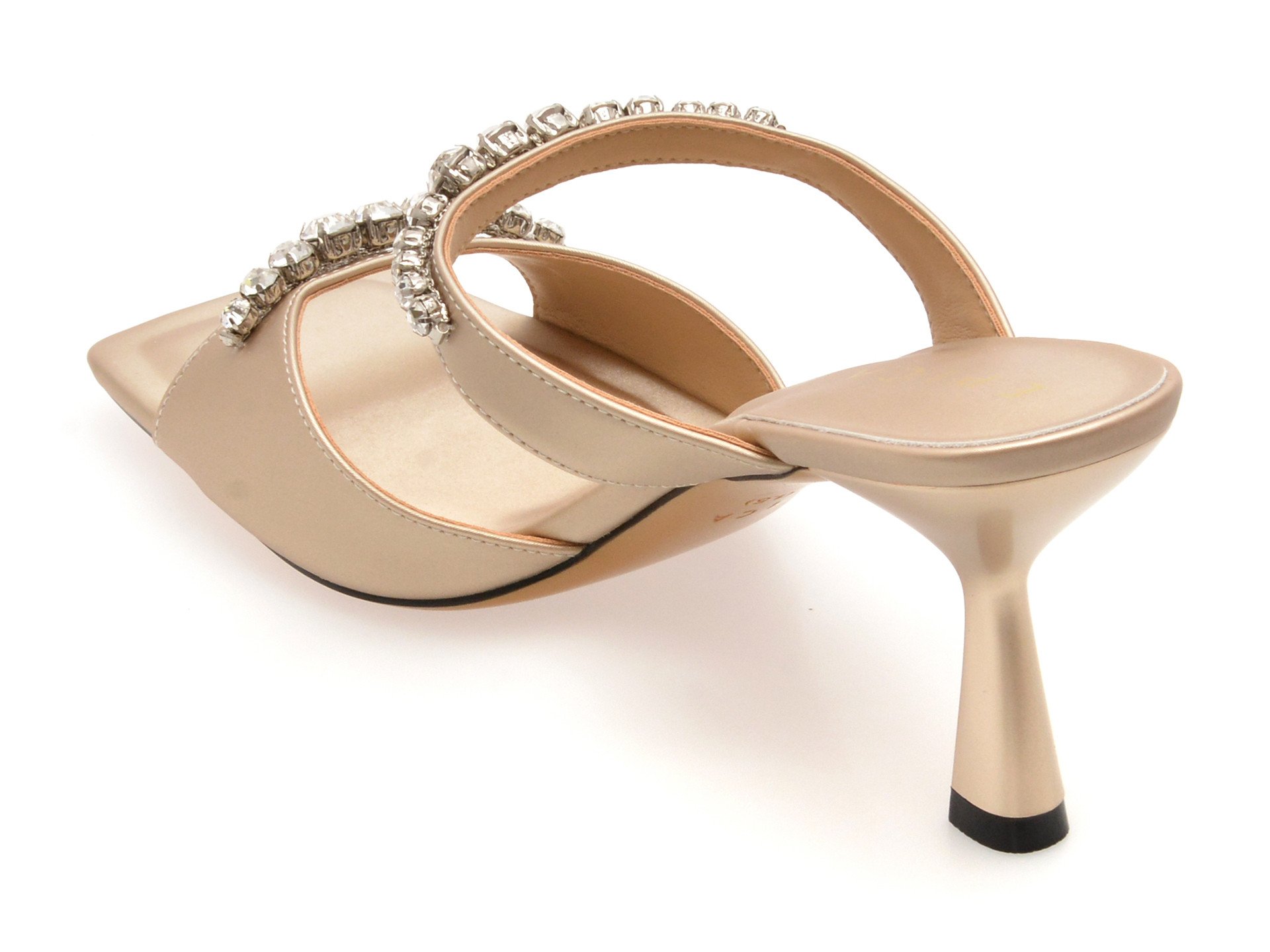 Papuci EPICA aurii, 2368, din material textil