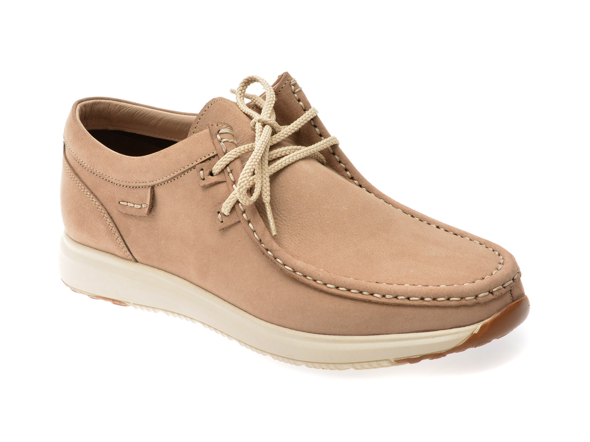 Mocasini OTTER gri, SF2002, din nabuc