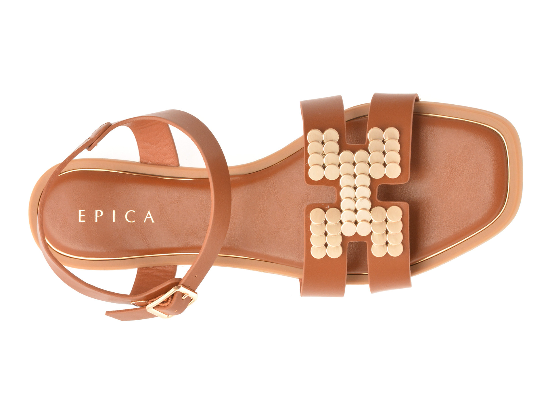 Sandale EPICA maro, 82954, din piele ecologica
