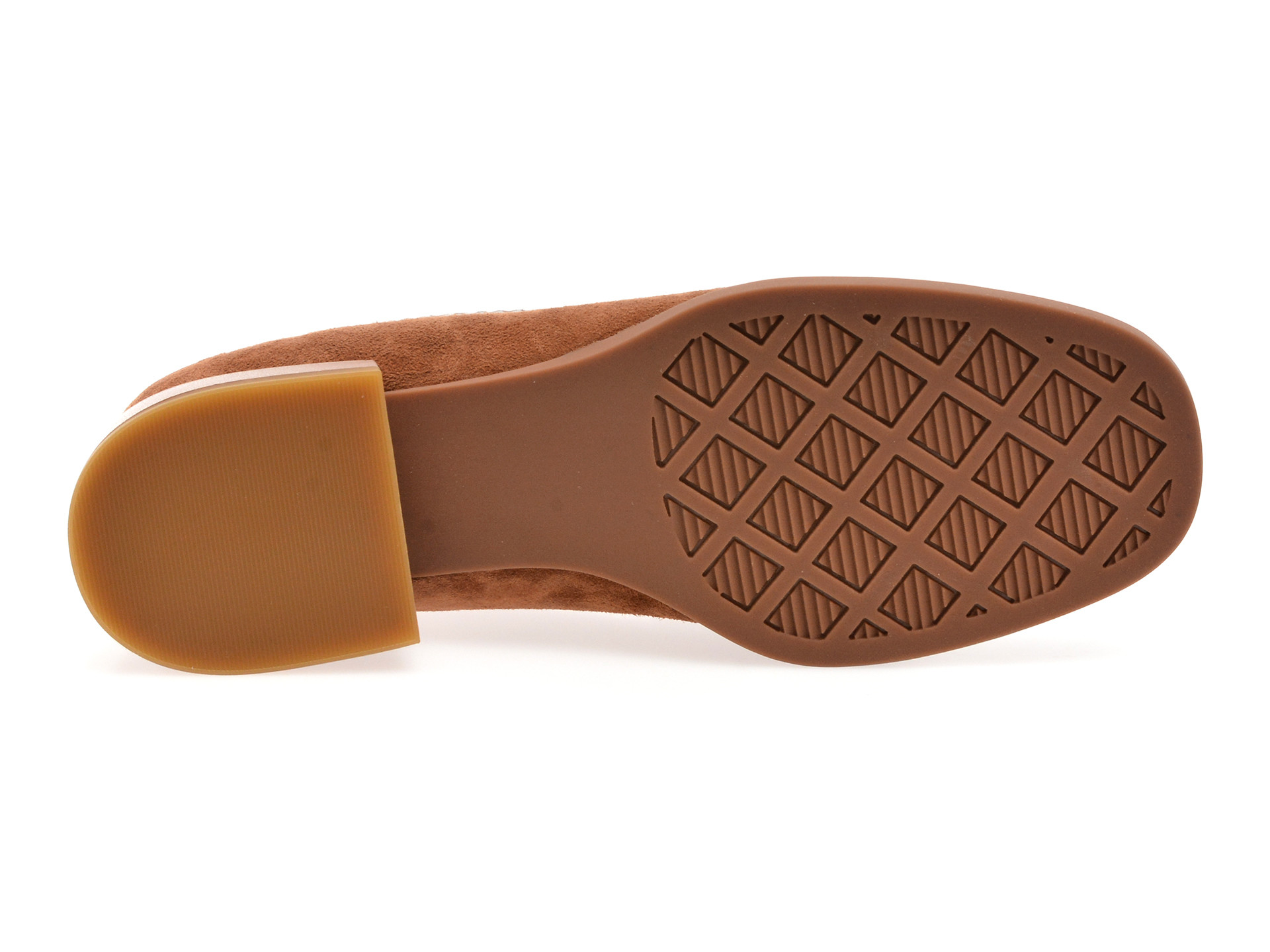 Mocasini IMAGE maro, 4L461, din piele intoarsa