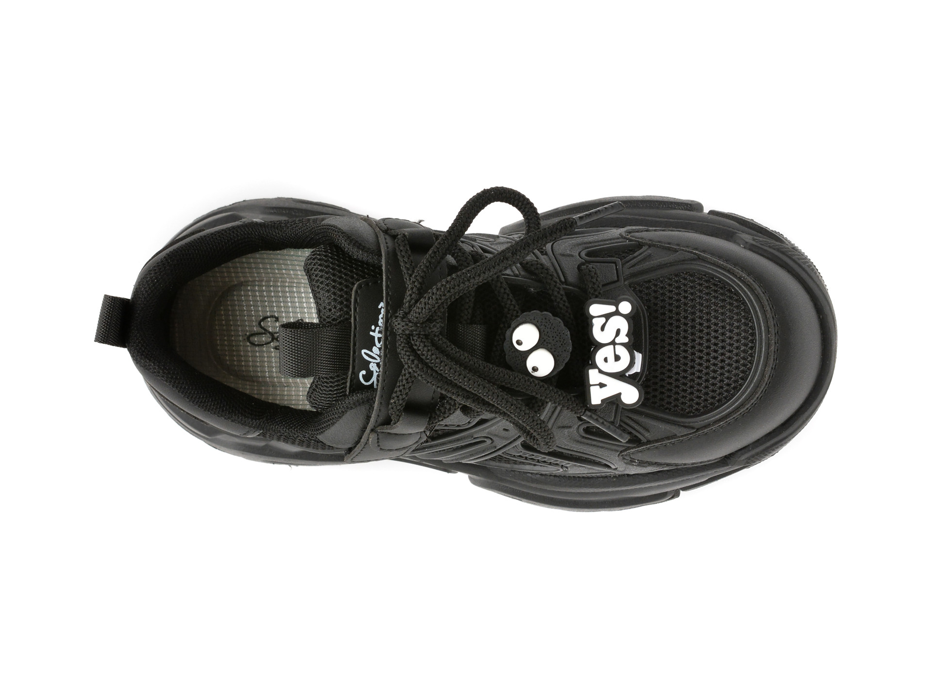 Pantofi sport SELECTION KIDS negri, 2510, din material textil